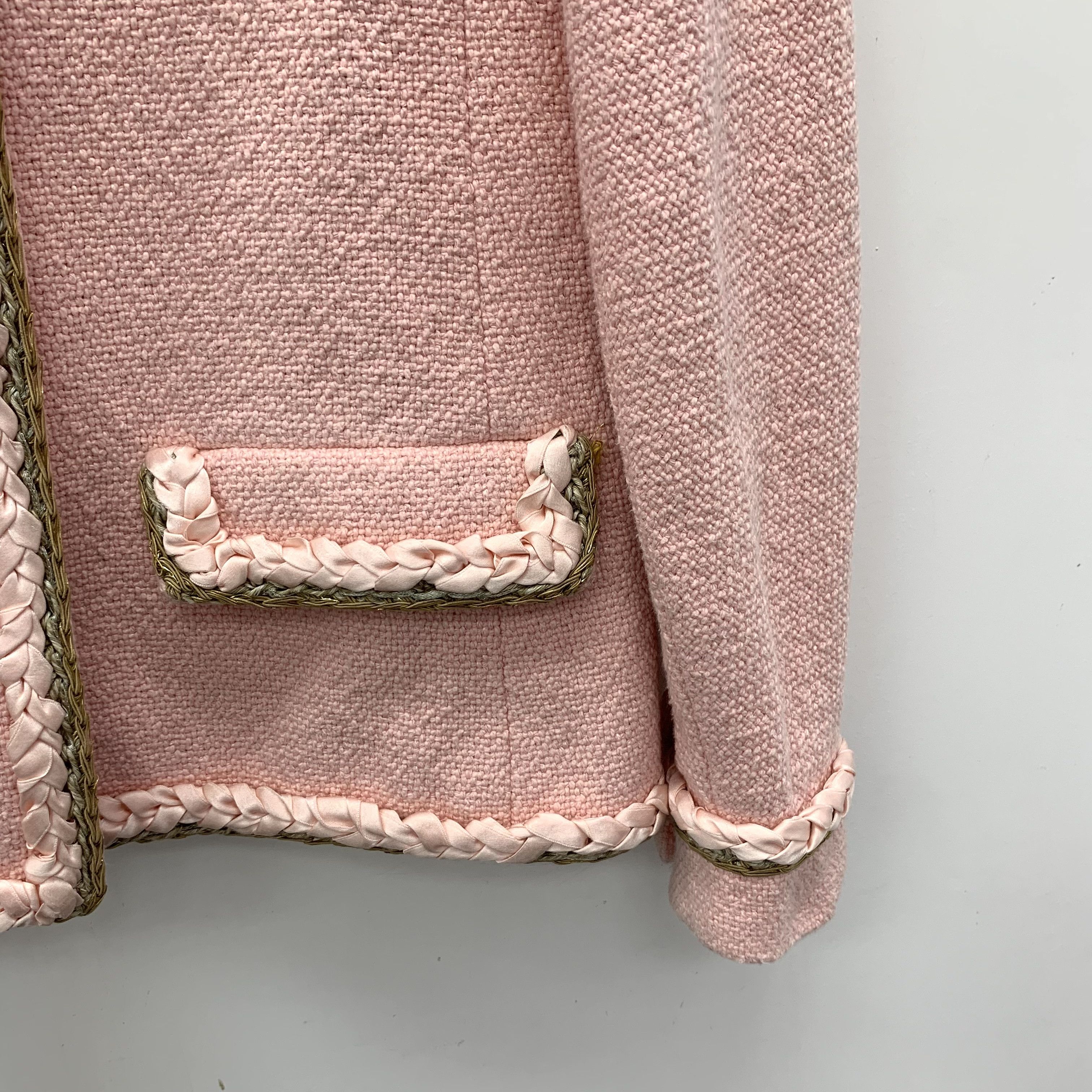 Chanel Chanel Tweed Jacket Seoul Collection Pink (S) Size S / US 4 / IT 40 - 6 Thumbnail