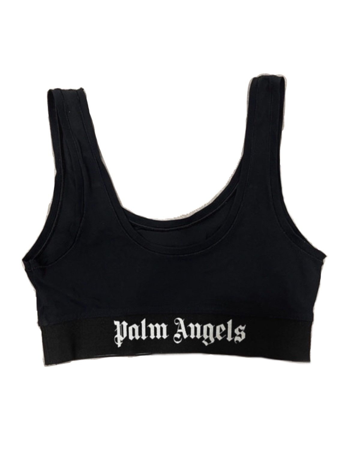 image of Palm Angels Crop Top in Black, Women's (Size Small)