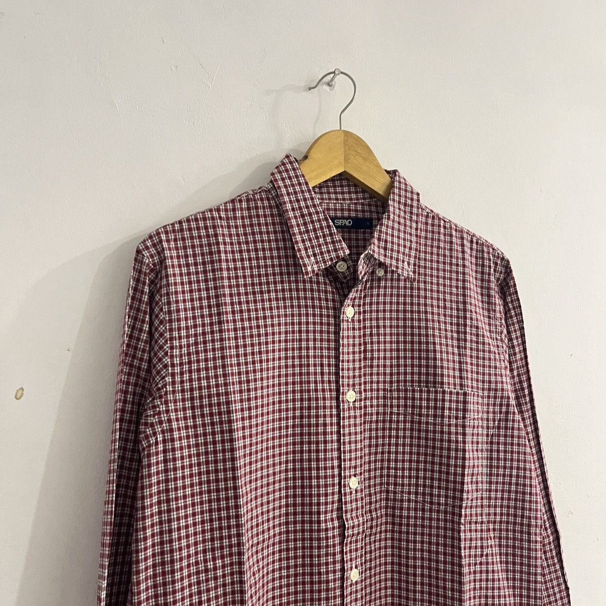 Japanese Brand spao - plaid ls button up shirt Size US L / EU 52-54 / 3 - 3 Thumbnail