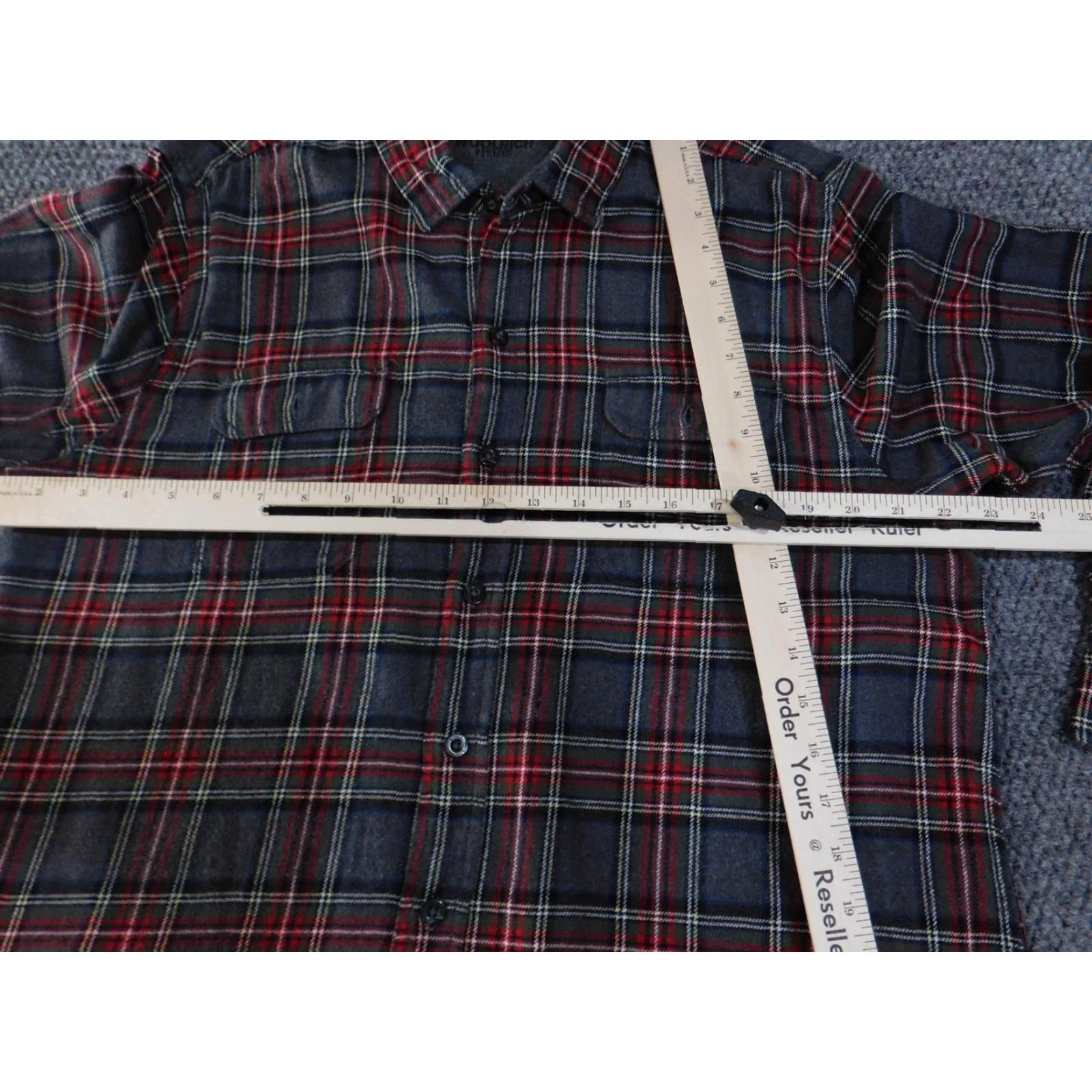 Vintage Woolrich Shirt Mens XL Gray Red Plaid Flannel Button-Up Long Sleeve Outdoors Size US XL / EU 56 / 4 - 5 Thumbnail
