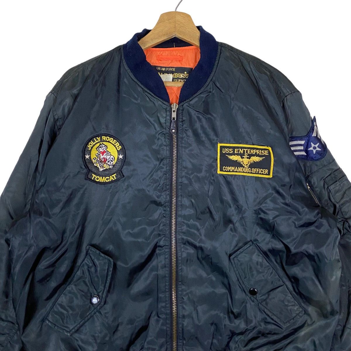 Vintage Vintage Sky-Bombers Air Force Patch Work Full Zipper Bombers Size US L / EU 52-54 / 3 - 2 Thumbnail