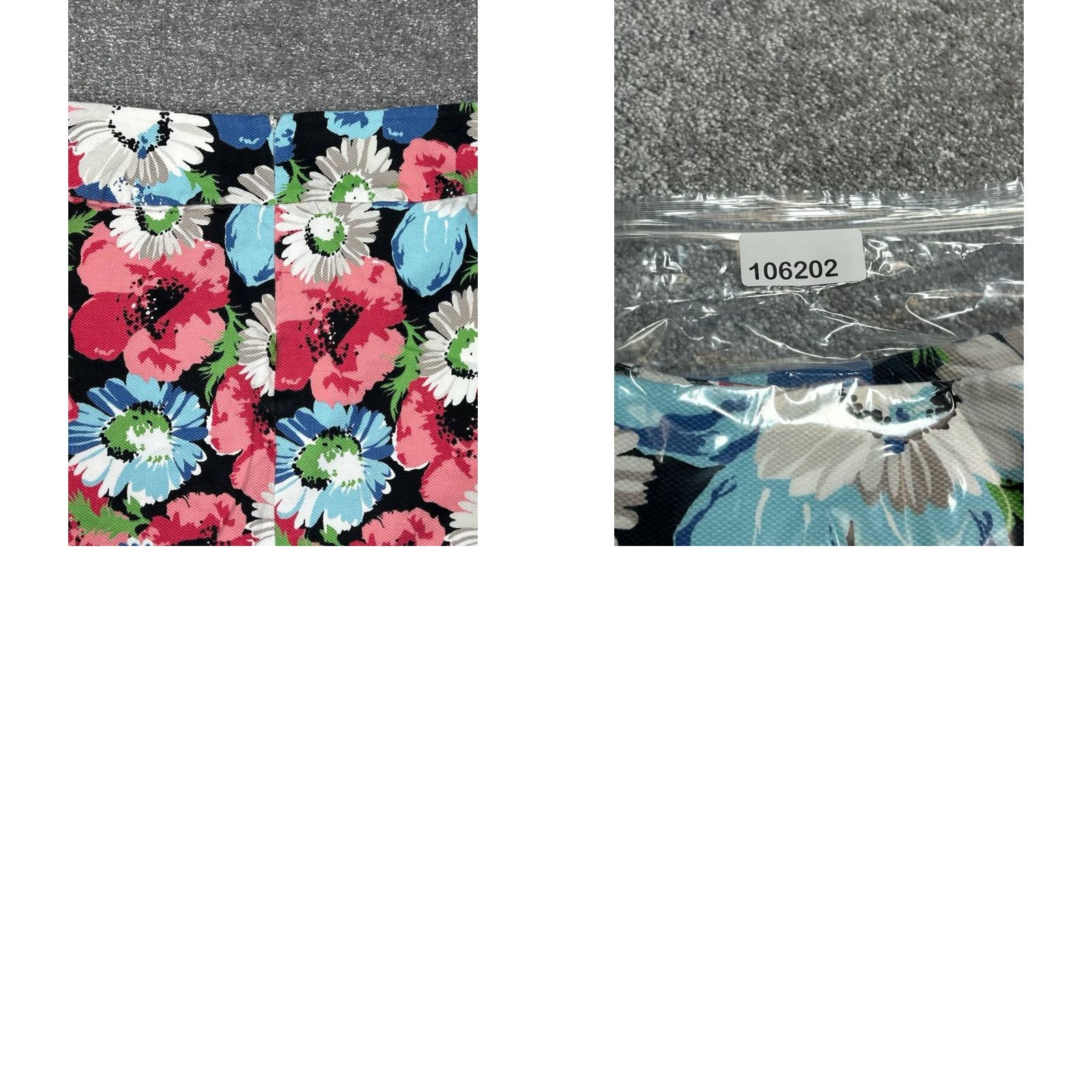 Talbots Talbots Pencil Skirt Women 10 Multicolor Floral Cotton Spandex Back Zip Knee Length Casual Travel Women's Skirt Talbots Size 32" / US 10 / IT 46 - 8 Thumbnail