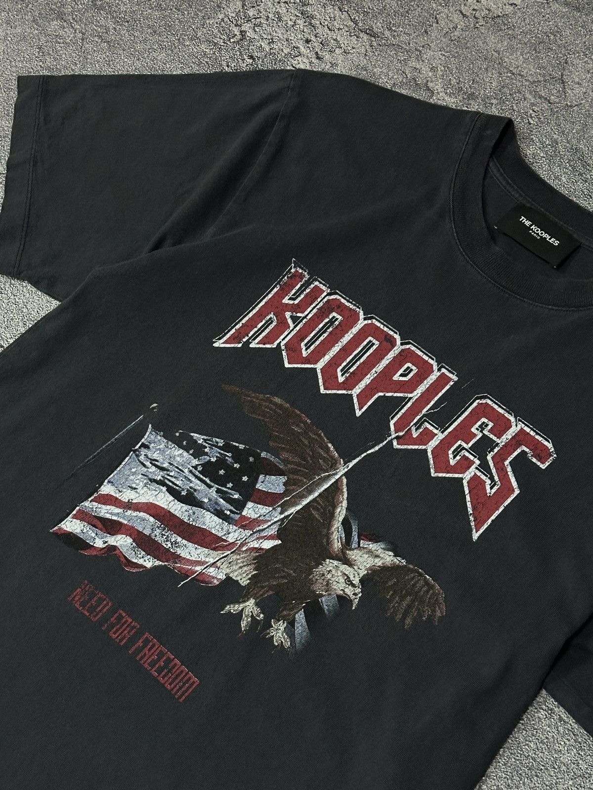 The Kooples The Kooples Paris Eagle American Flag Tour Faded Tee Y2k Size US M / EU 48-50 / 2 - 3 Thumbnail