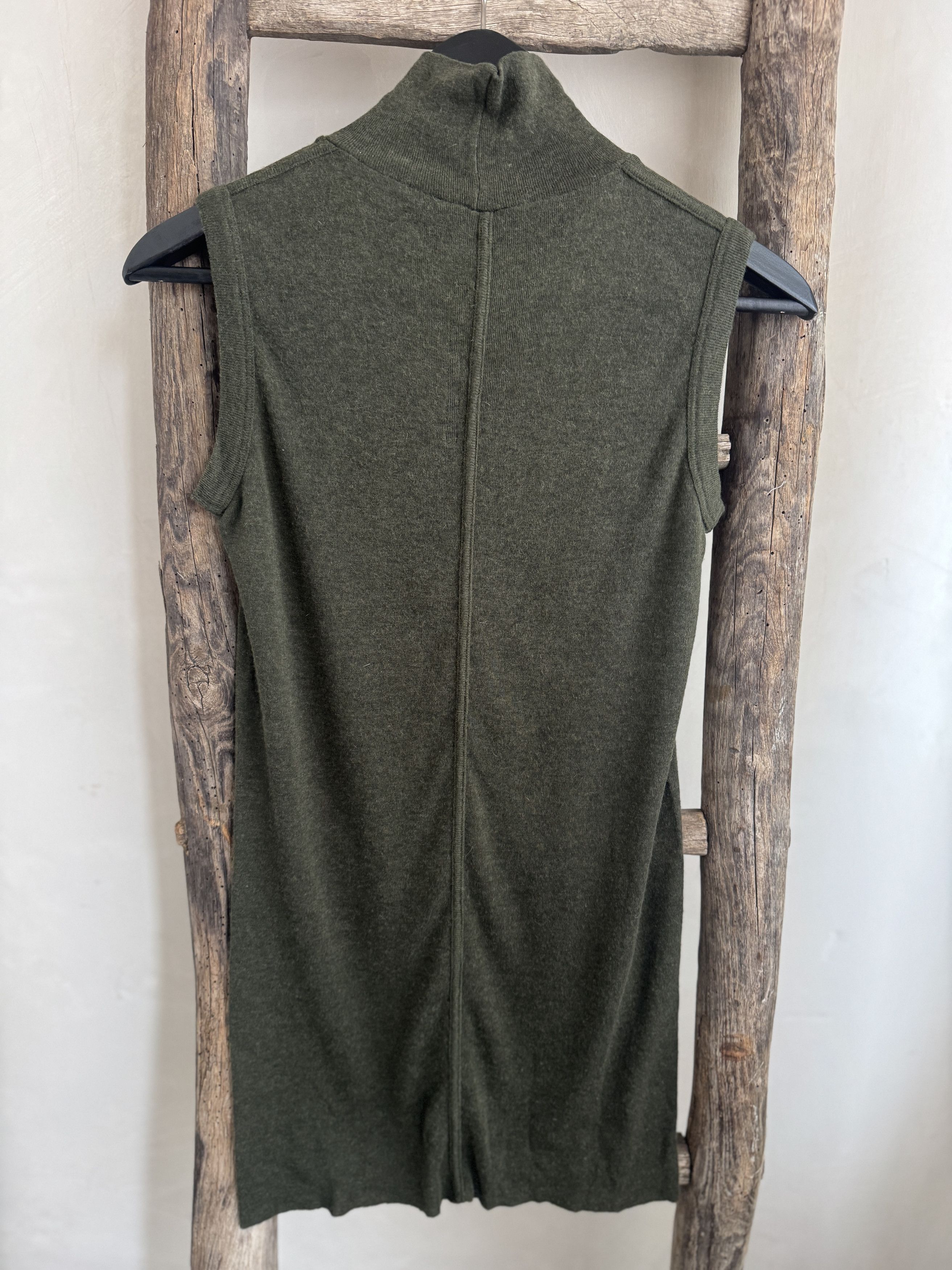 Rick Owens Lilies Rick Owens Sleeveless High-Neck Knit Top Size S / US 4 / IT 40 - 3 Thumbnail
