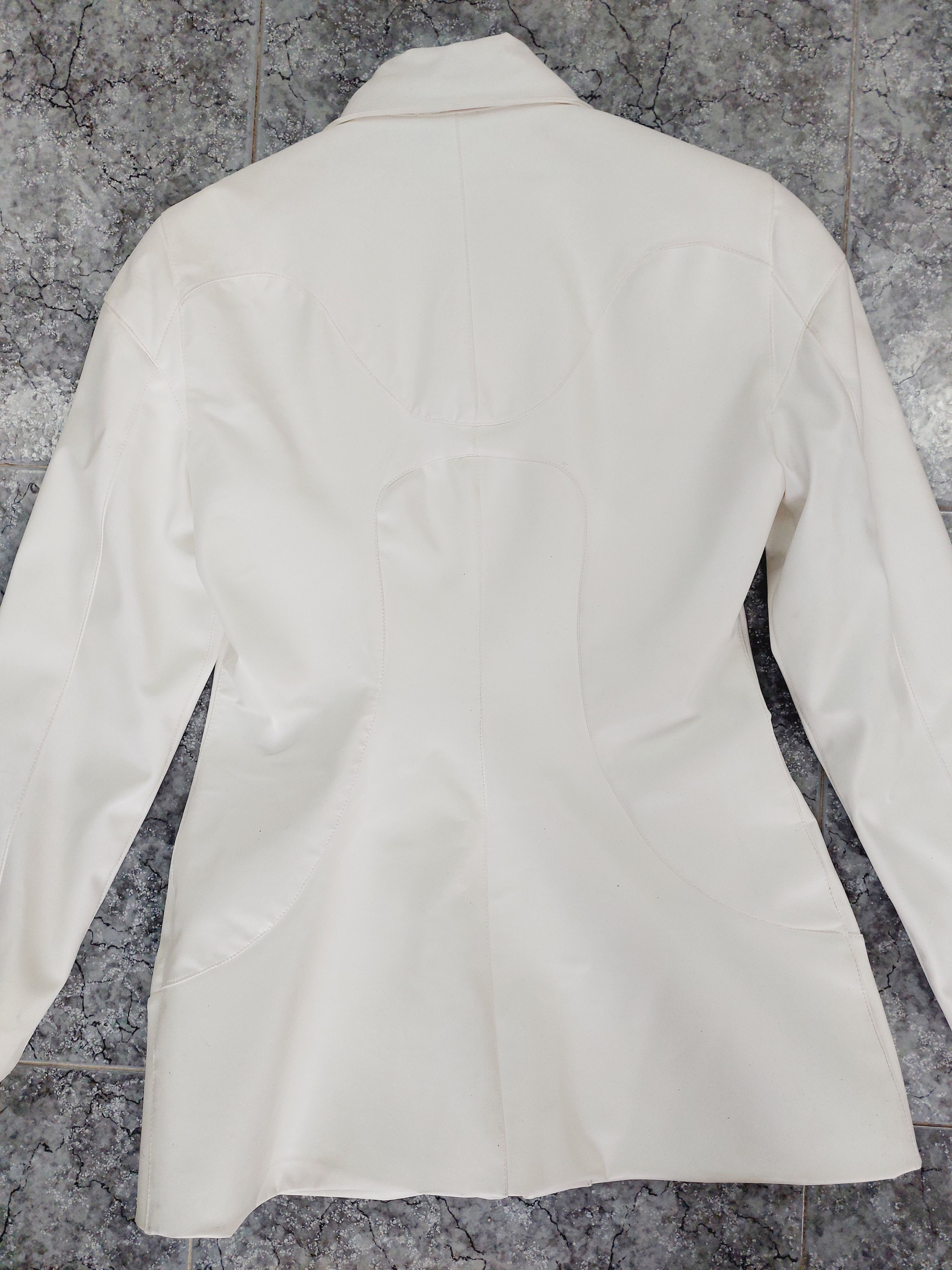Thierry Mugler Thierry Mugler PVC Rubber White Plastic Couture Jacket Suit Size M / US 6-8 / IT 42-44 - 9 Thumbnail