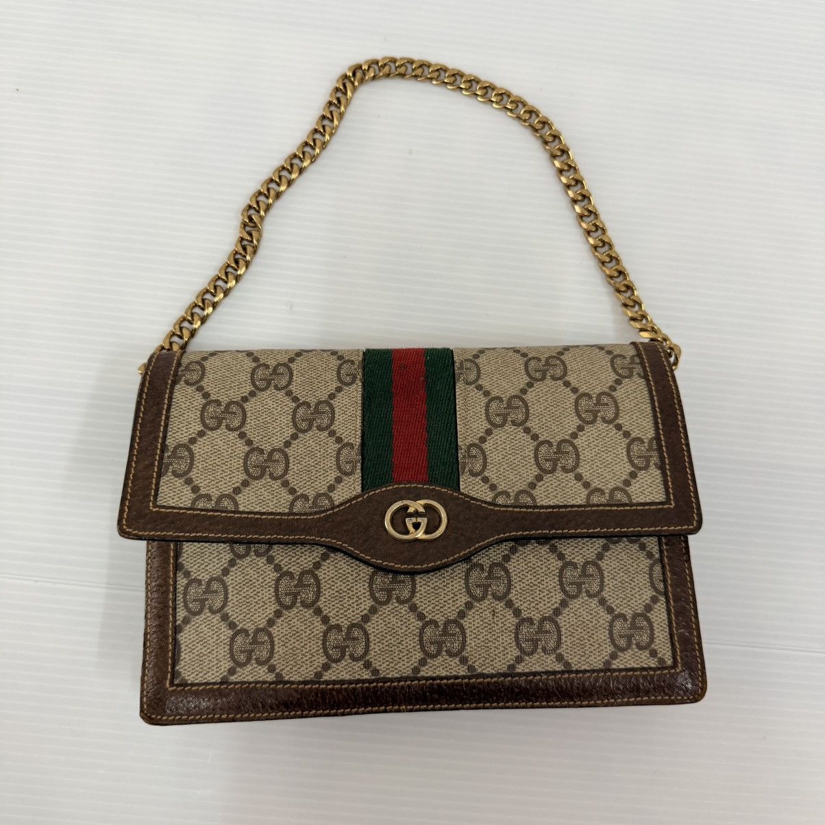 Gucci Gucci Monogram Vintage Clutch Chain Pochette Bag Size ONE SIZE - 2 Thumbnail