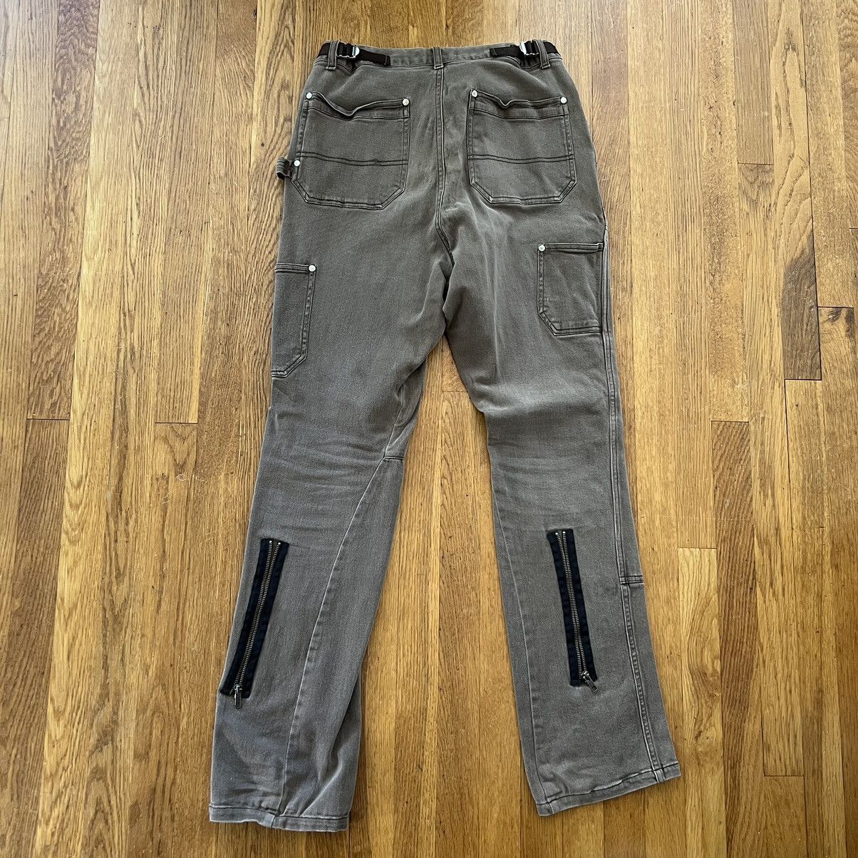 Vuja De Vuja De Carpenter Flare Brown With Zips Size US 33 - 2 Thumbnail