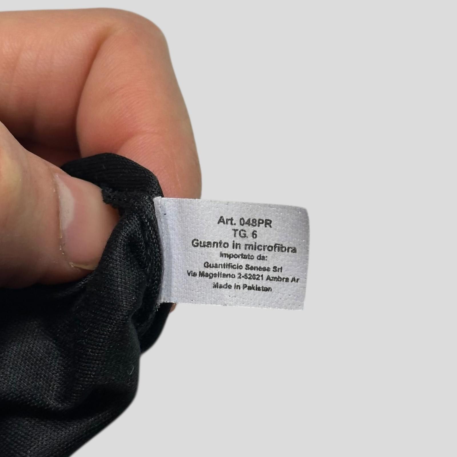 Prada Prada Microfibre Black Embossed Logo Gloves - 6/7 Size ONE SIZE - 4 Thumbnail