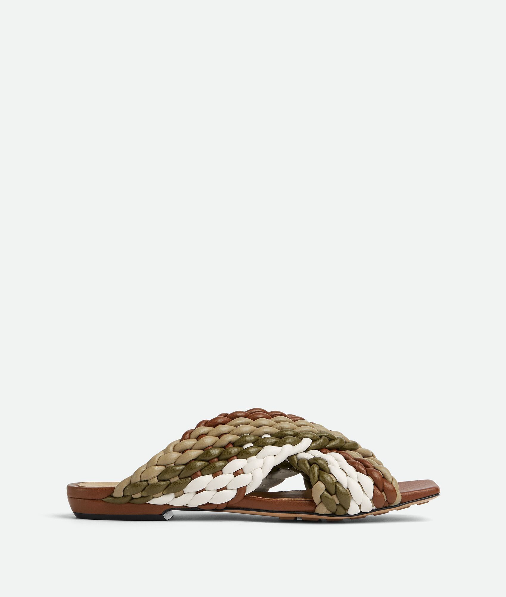 Bottega Veneta o1loc1c0125 729711 Canalazzo Flat Sandals in Multicolor Size US 6.5 / IT 36.5 - 1 Thumbnail