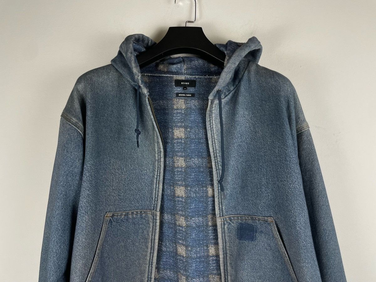 Beams Japan Beams Japan Original Knit Like Denim Hoodie Size US M / EU 48-50 / 2 - 10 Thumbnail