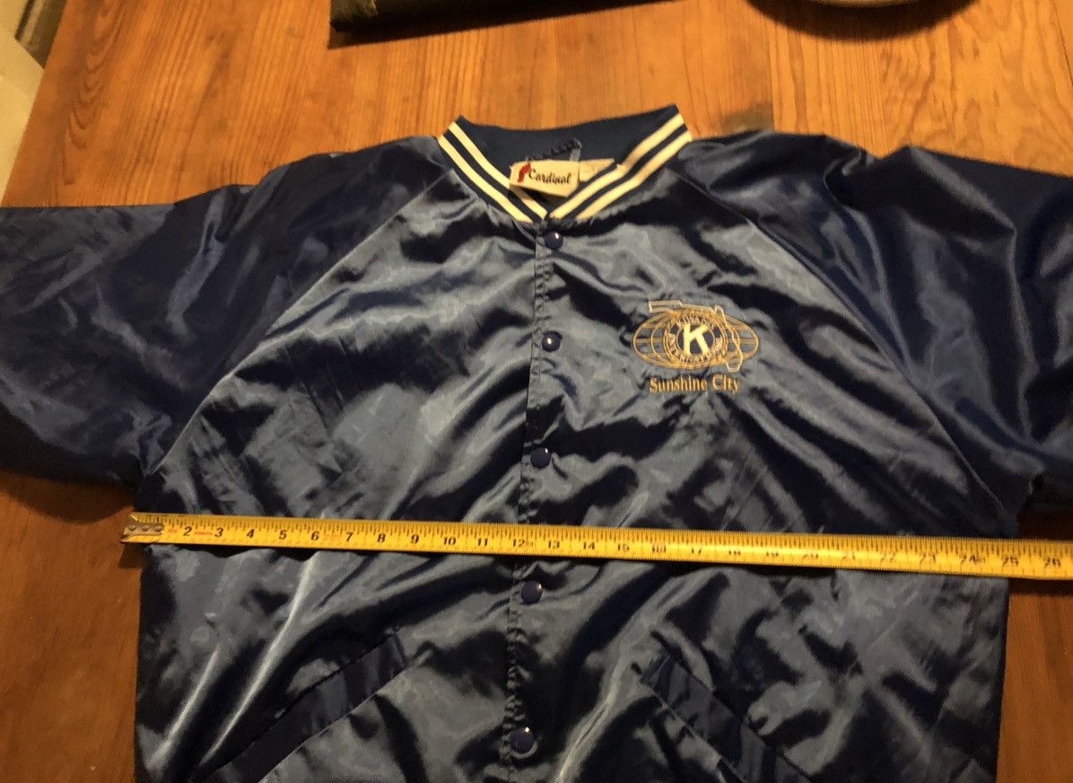 Vintage Vintage 90s Blue & Gold Varsity Bomber Jacket S/L Size US L / EU 52-54 / 3 - 7 Thumbnail