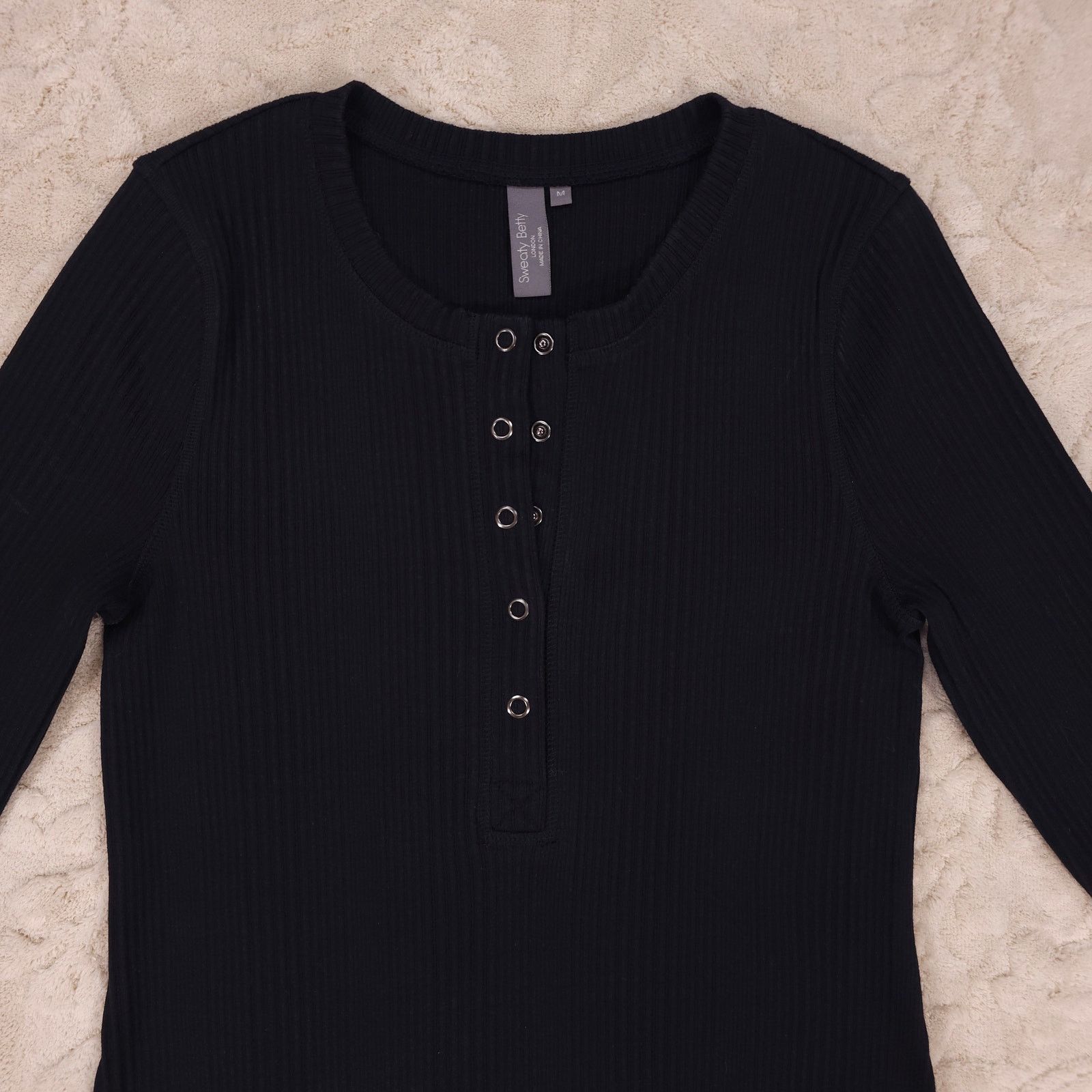 Sweaty Betty Sweaty Betty Henley Midi Dress Black Sz Medium Size M / US 6-8 / IT 42-44 - 7 Thumbnail