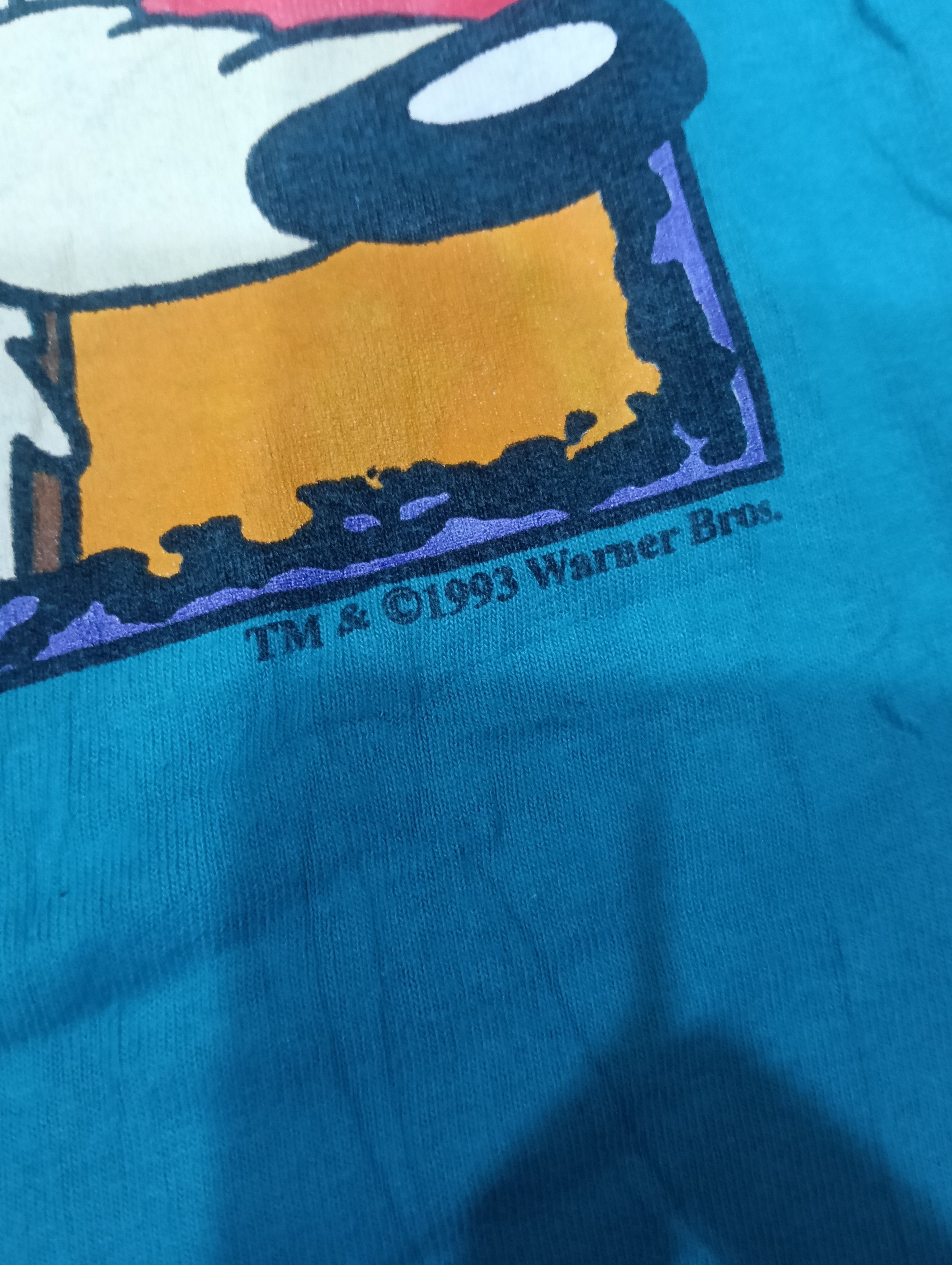 Warner Bros Vintage Six Flags 1993 Tee Size US XL / EU 56 / 4 - 4 Thumbnail