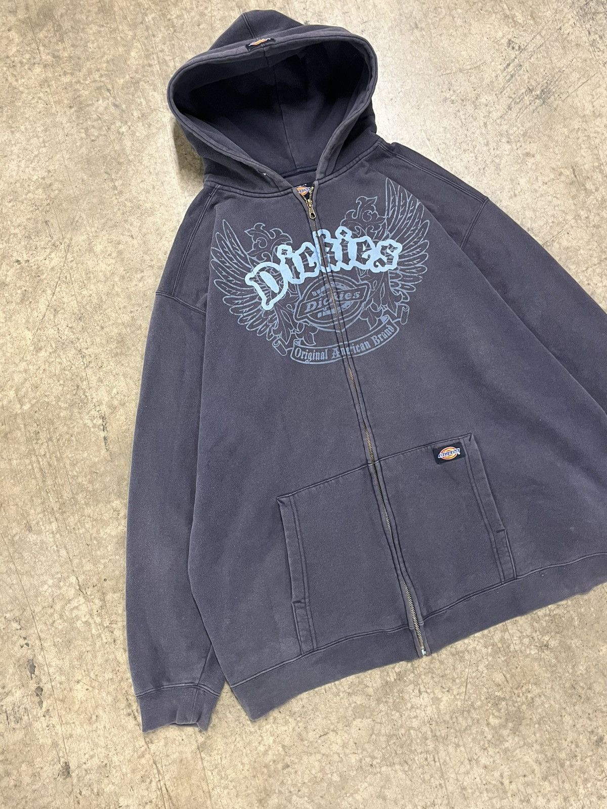 Dickies Y2k zip up dickies hoodie streetwear hype rare grunge skater Size US XXL / EU 58 / 5 - 6 Thumbnail