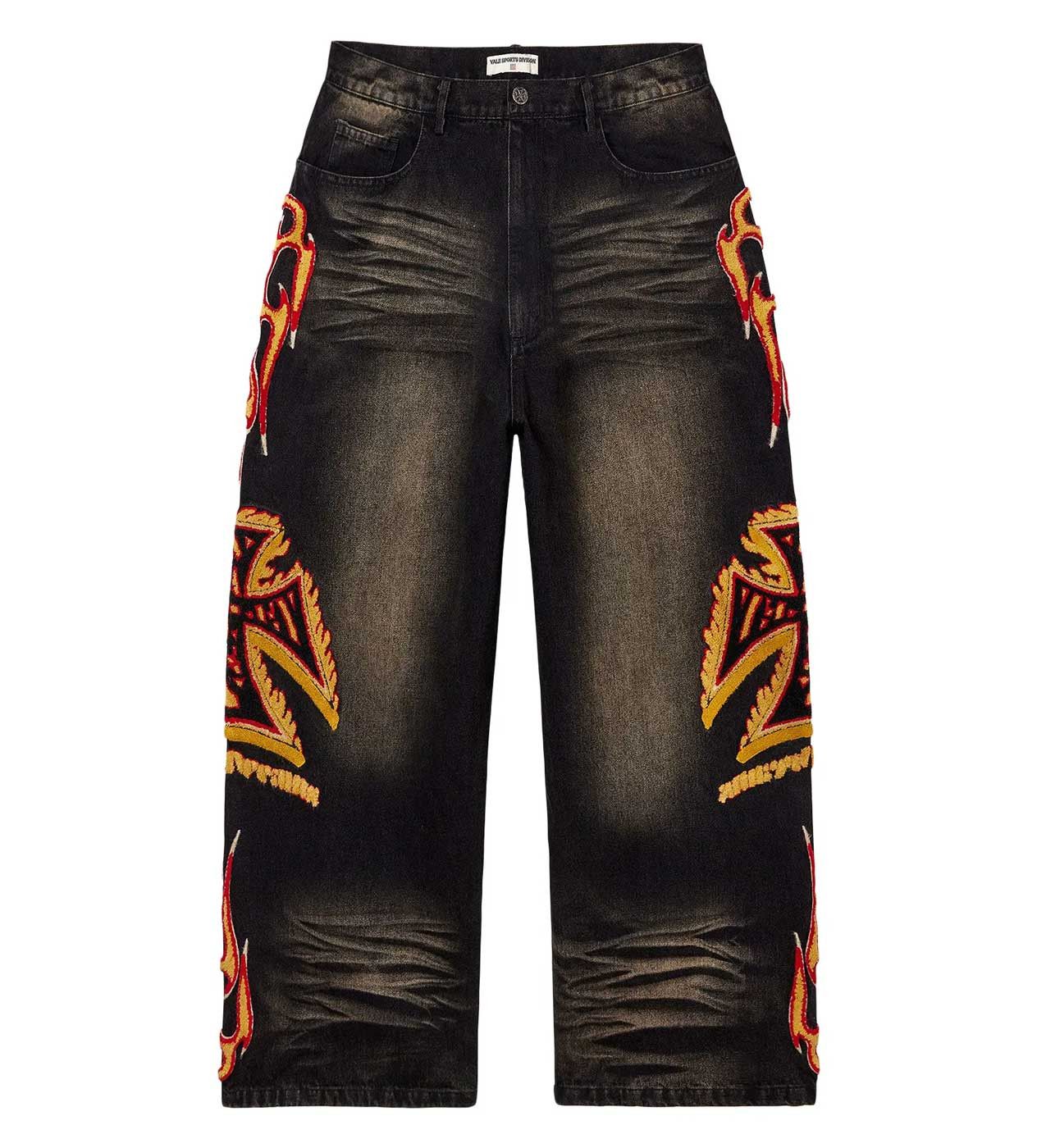 Vale Forever Inferno Denim Jeans Black Size US 38 / EU 54 - 1 Thumbnail