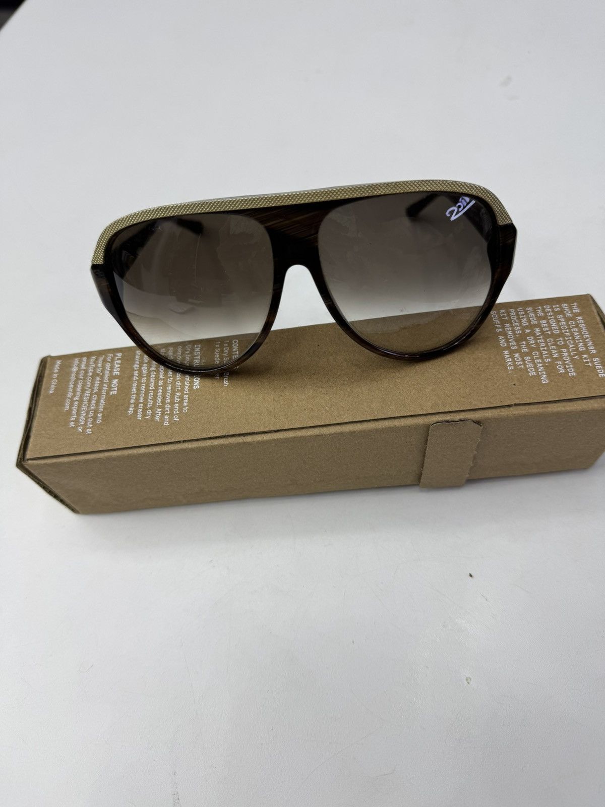 Balenciaga Balenciaga Aviator Sunglasses Brown Size ONE SIZE - 4 Thumbnail