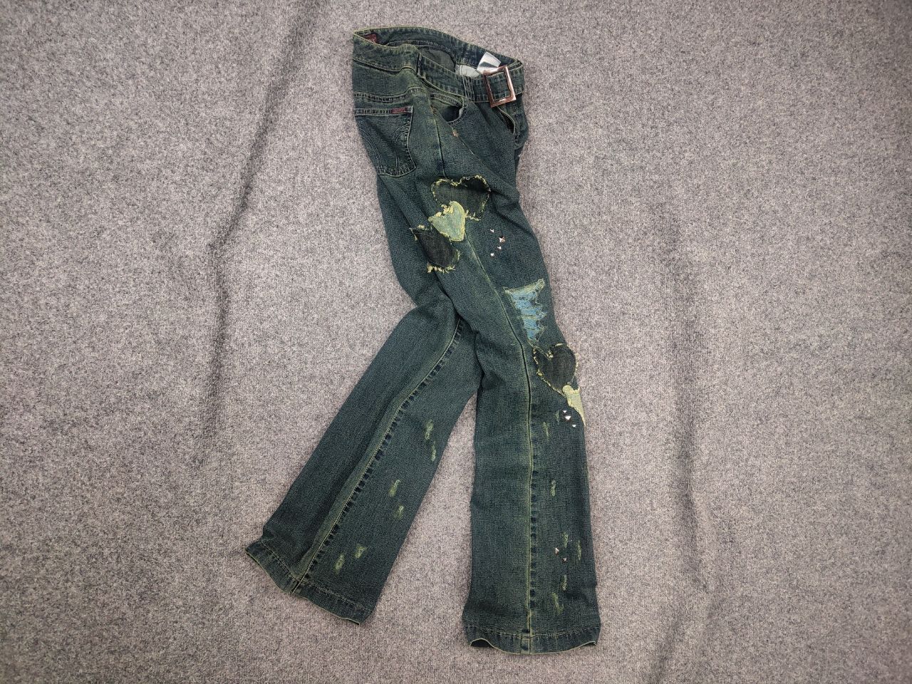 If Six Was Nine Vintage Y2K hysteric glamour Japan low-rise jeans Flared LGB Size 26" / US 2 / IT 38 - 1 Thumbnail