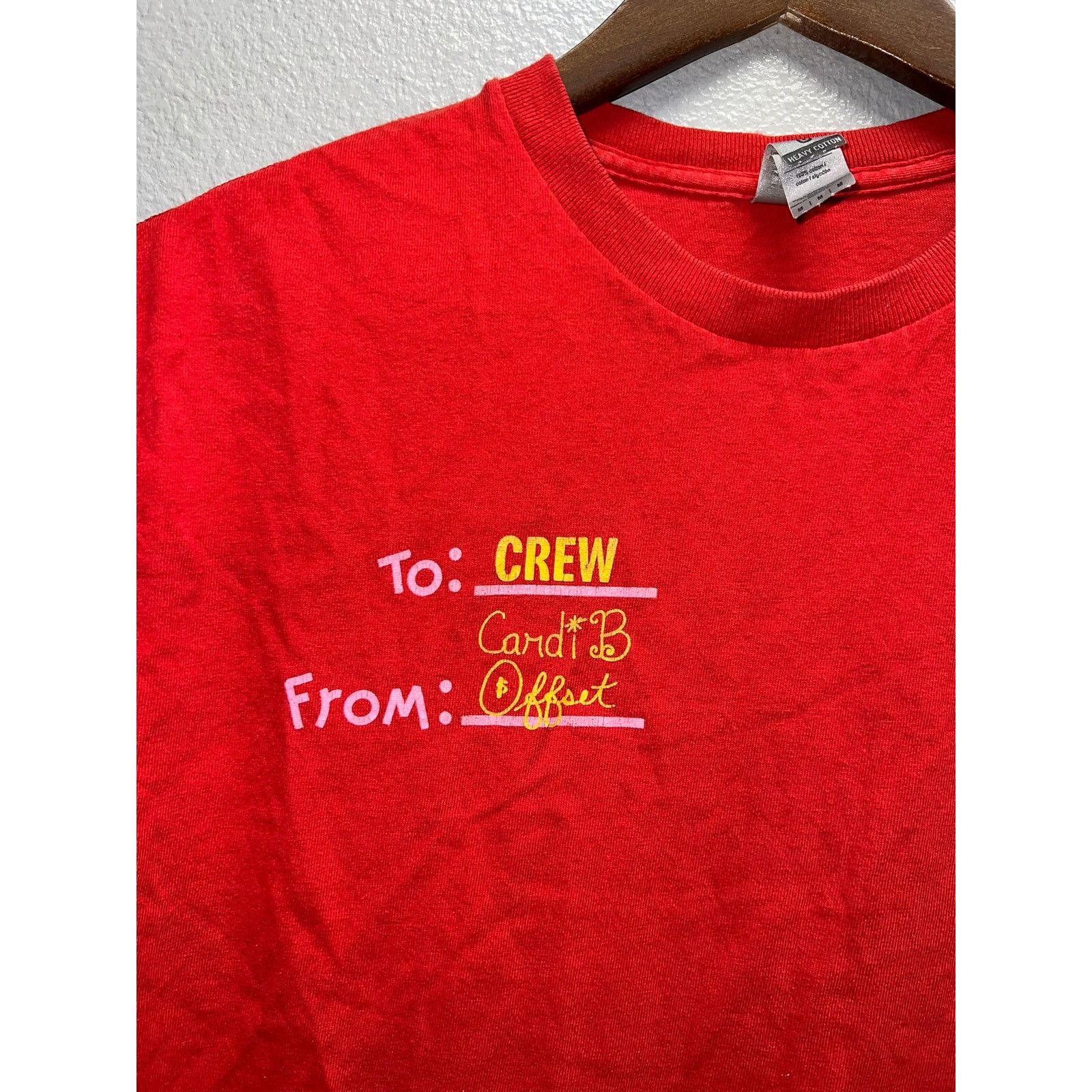 Gildan Mcdonalds Cardi B Shirt To Crew From Offset And Cardi Tee M Size US M / EU 48-50 / 2 - 3 Thumbnail