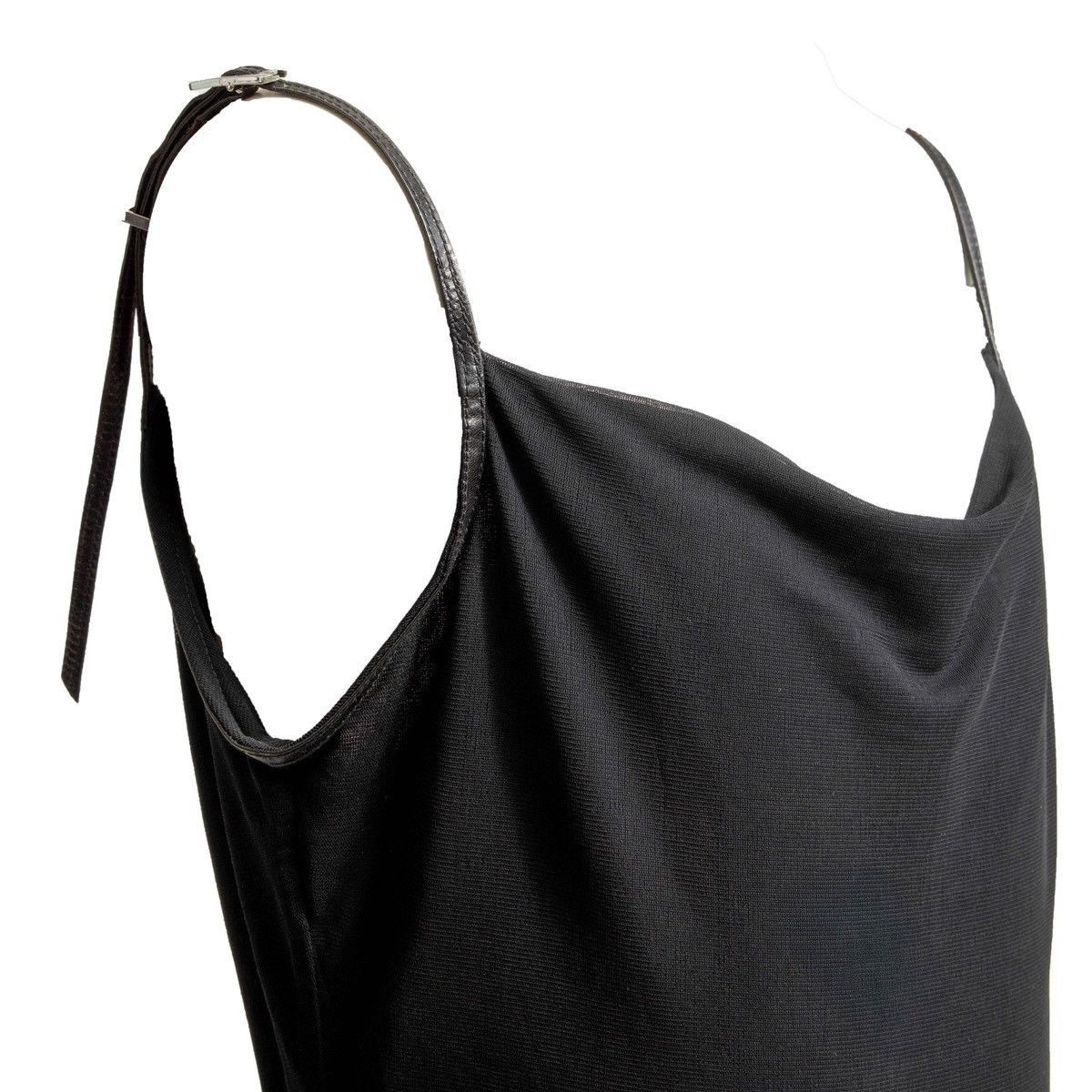 Gucci 1998 LEATHER STRAP LOGO DRESS Size XS / US 0-2 / IT 36-38 - 4 Thumbnail