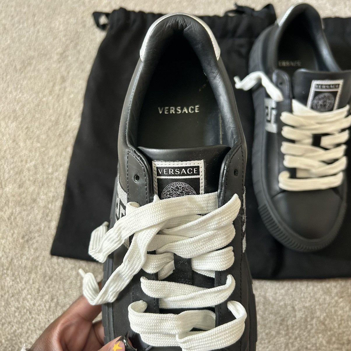 Versace Versace Greca sneakers 🖤🩶 Size US 6.5 / EU 39-40 - 5 Thumbnail