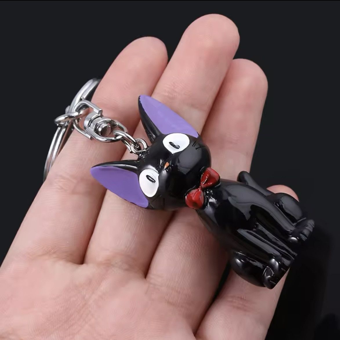 Designer Anime black cat keychain Size ONE SIZE - 4 Thumbnail