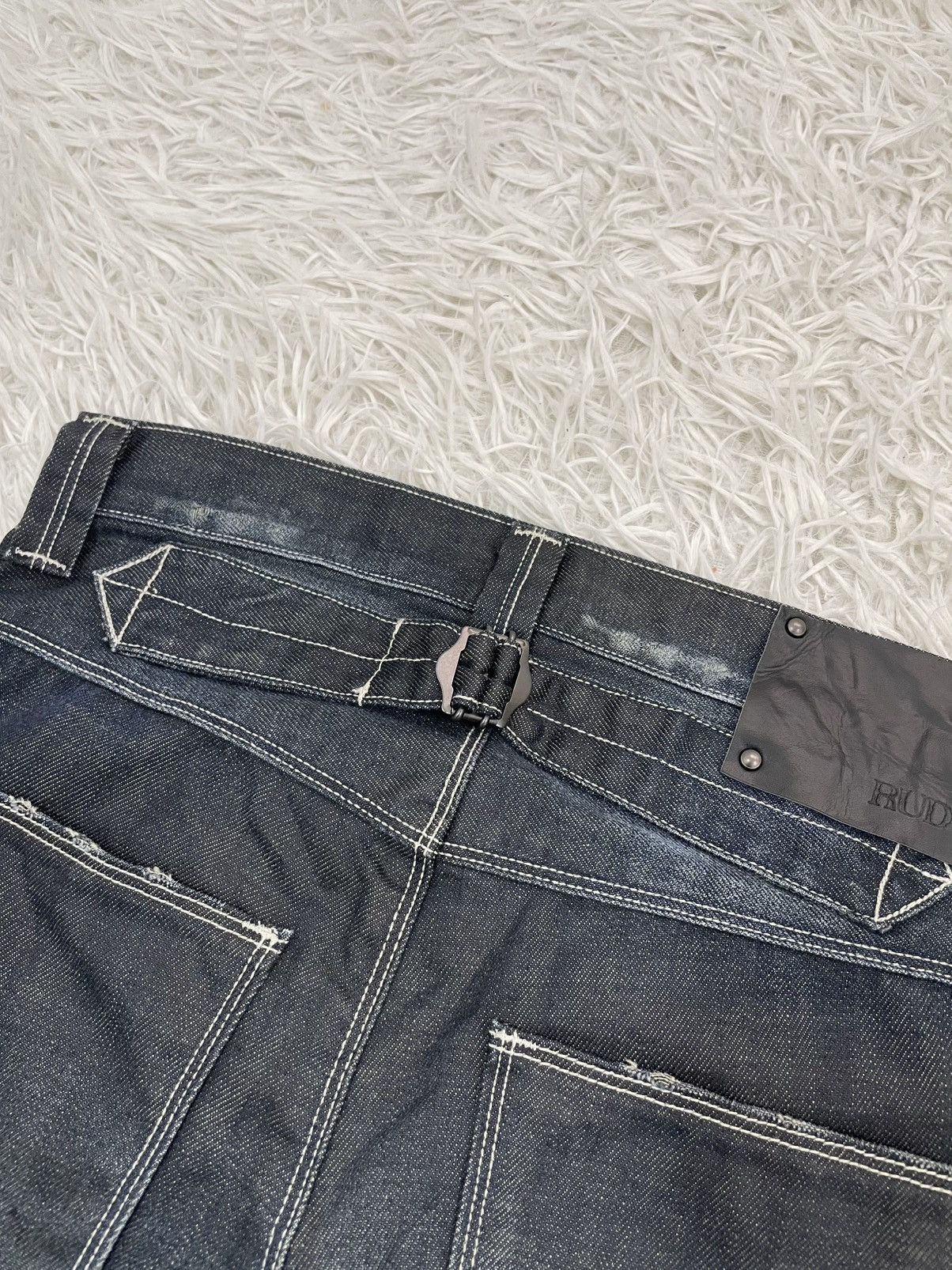 Japanese Brand Back Number RUDO Buckle Back Jeans Pant Made in Japan Size US 29 - 10 Thumbnail