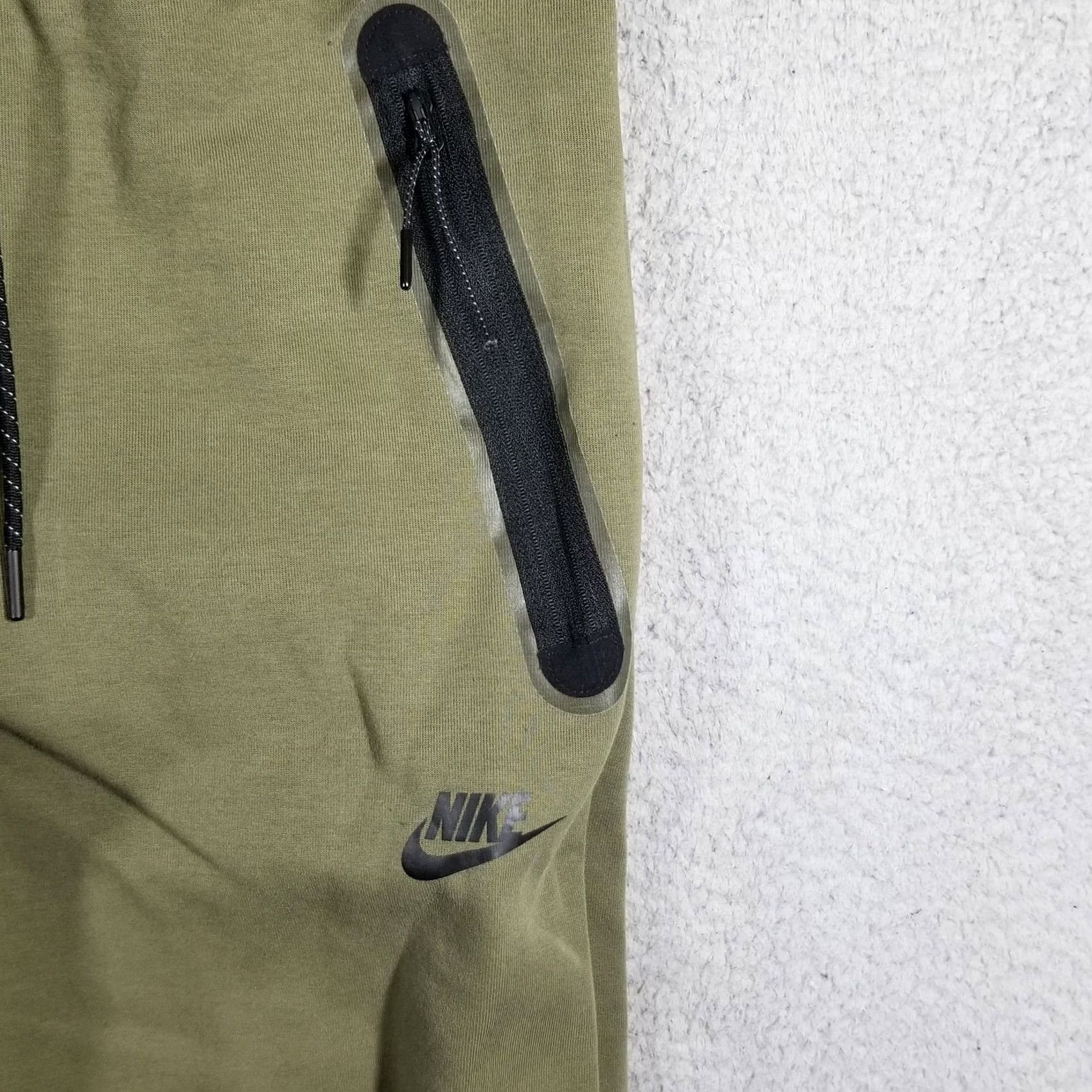 Nike Nike Tech Fleece Jogger Pants Mens Adult Medium Olive Green DQ4312-222 Sportswear Running & Jogging, Gym & Training Pants with Pockets Size US 31 - 3 Thumbnail