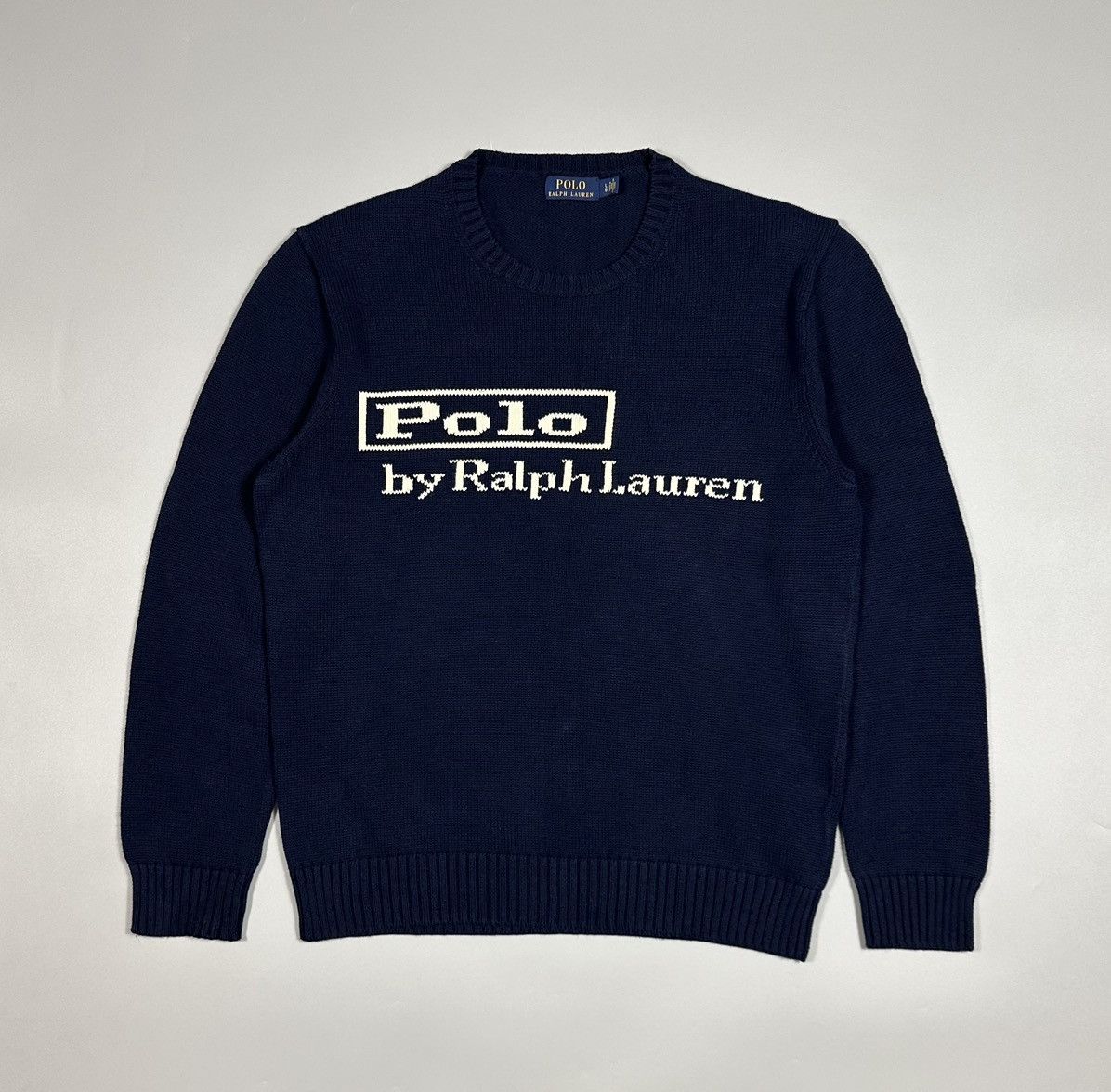 Polo Ralph Lauren Polo Ralph Lauren Big Logo Knit Sweater Size US L / EU 52-54 / 3 - 1 Thumbnail