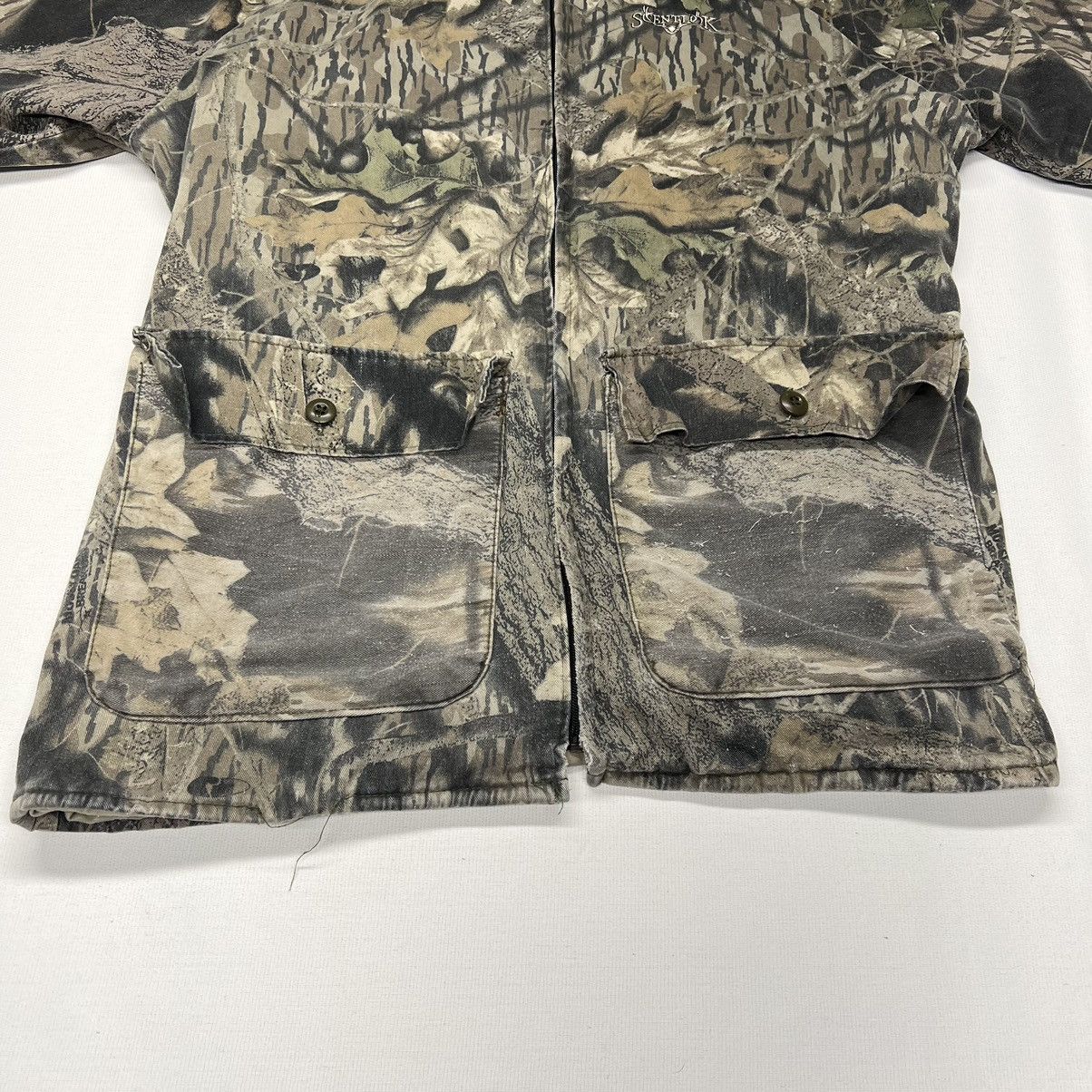 Vintage VTG Scentlock Jacket Camo Green Hunting Camouflage Mock Neck Size US XXL / EU 58 / 5 - 3 Thumbnail
