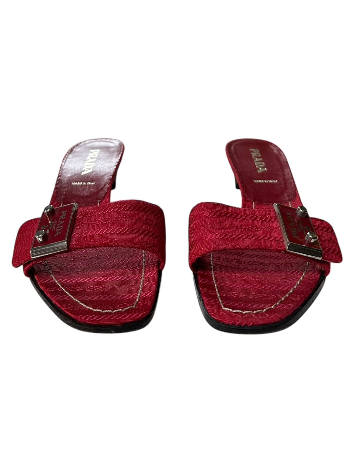 Prada PRADA Nylon Logo Sandals Size US 5 / IT 35 - 2 Thumbnail