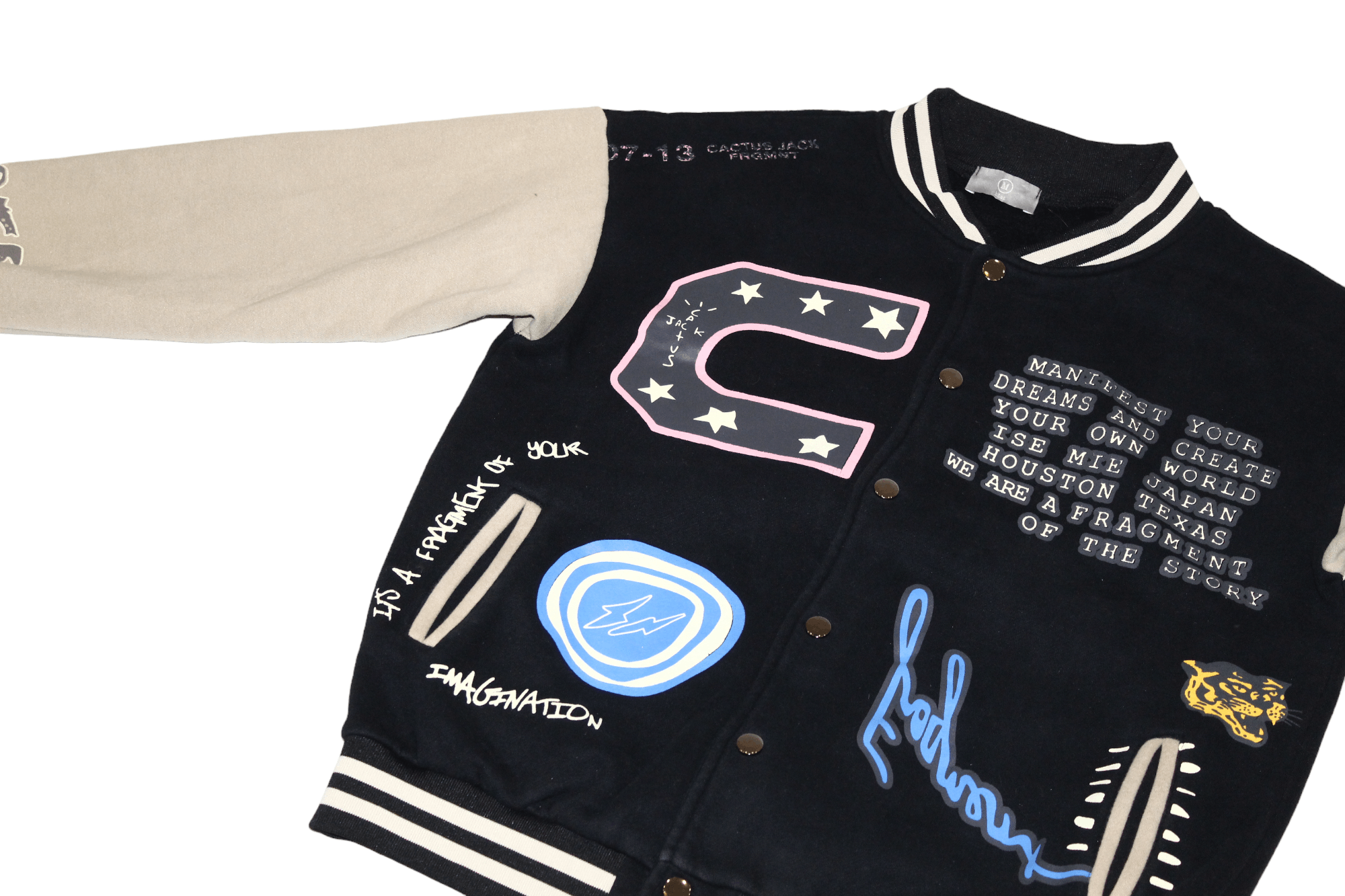 Japanese Brand hbat design Cactus Jack Travis Scott printed varsity jacket Size US M / EU 48-50 / 2 - 5 Thumbnail