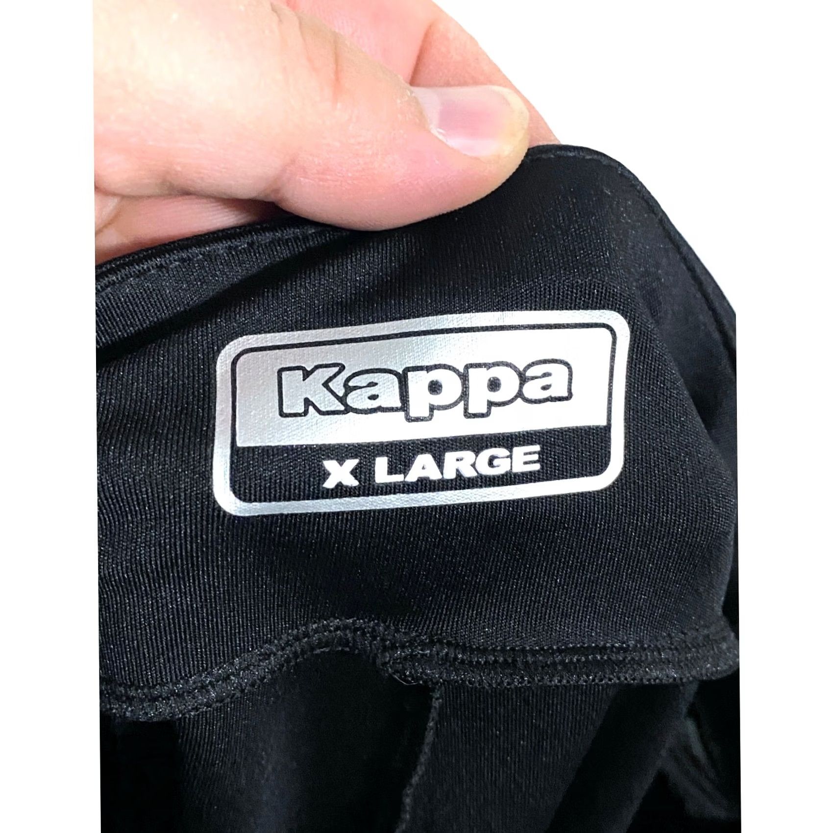 Kappa Kappa Biker Shorts Womens XL Contrast Spell Out Logo Athleisure Sporty Gym Y2K Size 40" / US 18 - 5 Thumbnail