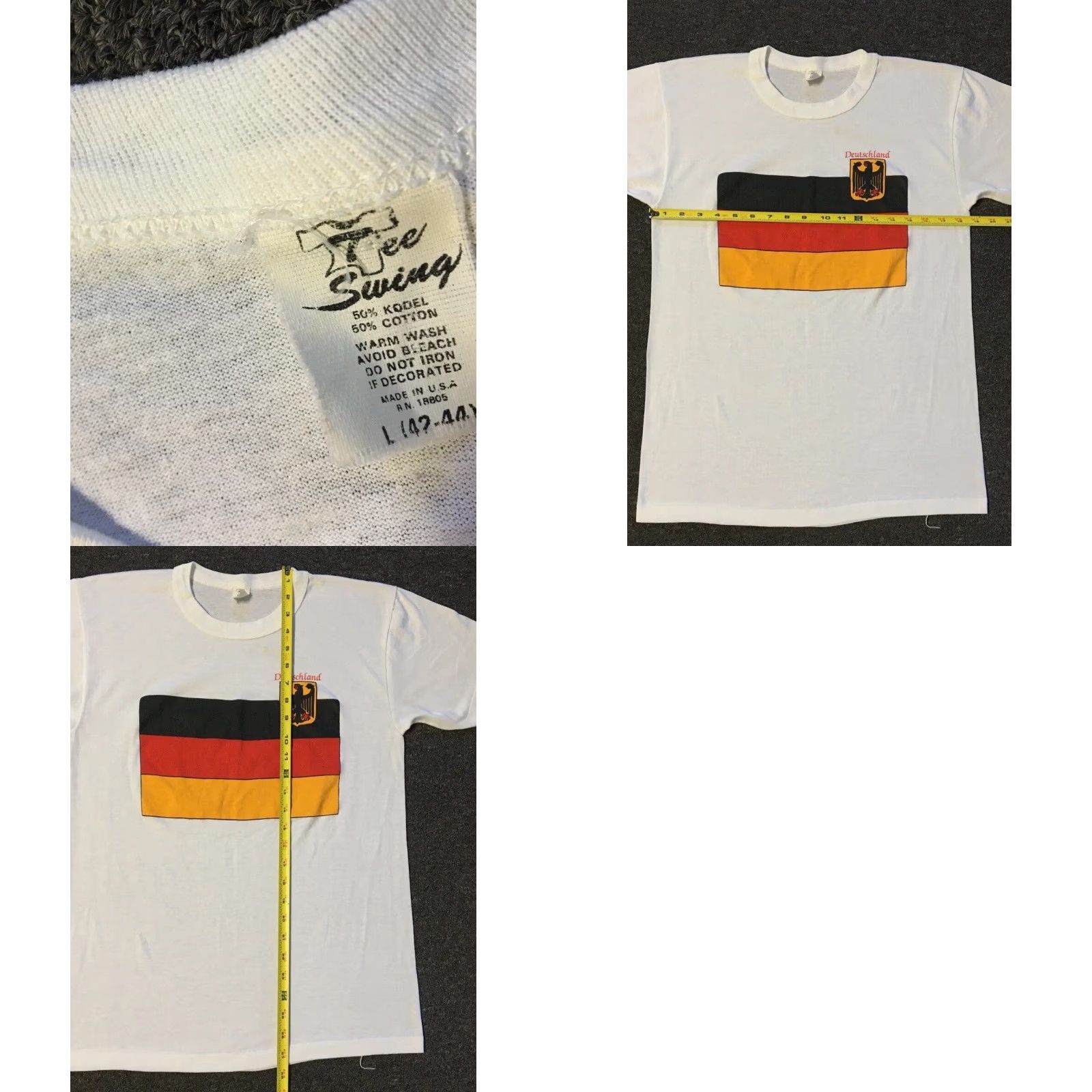 Vintage VINTAGE Germany Flag Faded Shirt S USA Europe College Army School PE Grunge 90s Nike Shirt Size US S / EU 44-46 / 1 - 8 Thumbnail