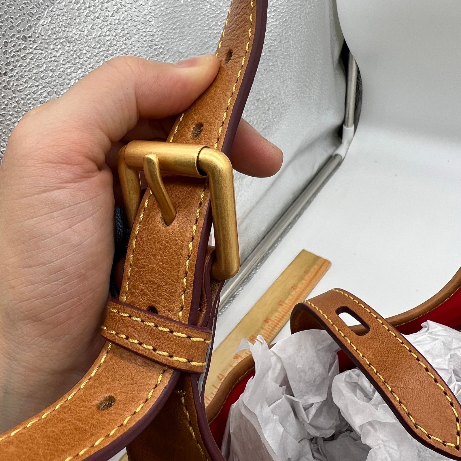 Dooney & Bourke Dooney & Bourke Florentine Leather Crescent Hobo Brown Size ONE SIZE - 17 Thumbnail