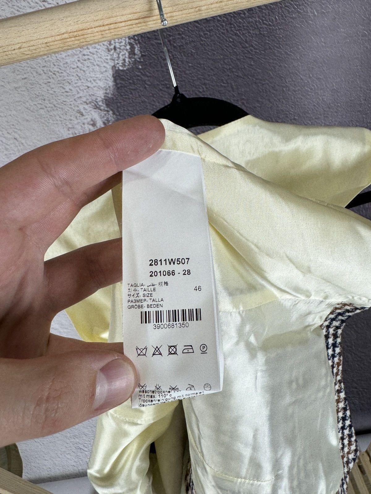 Paoloni Paoloni Houdstooth Quarantasei Classic vest waistcoat Size 36R - 11 Thumbnail