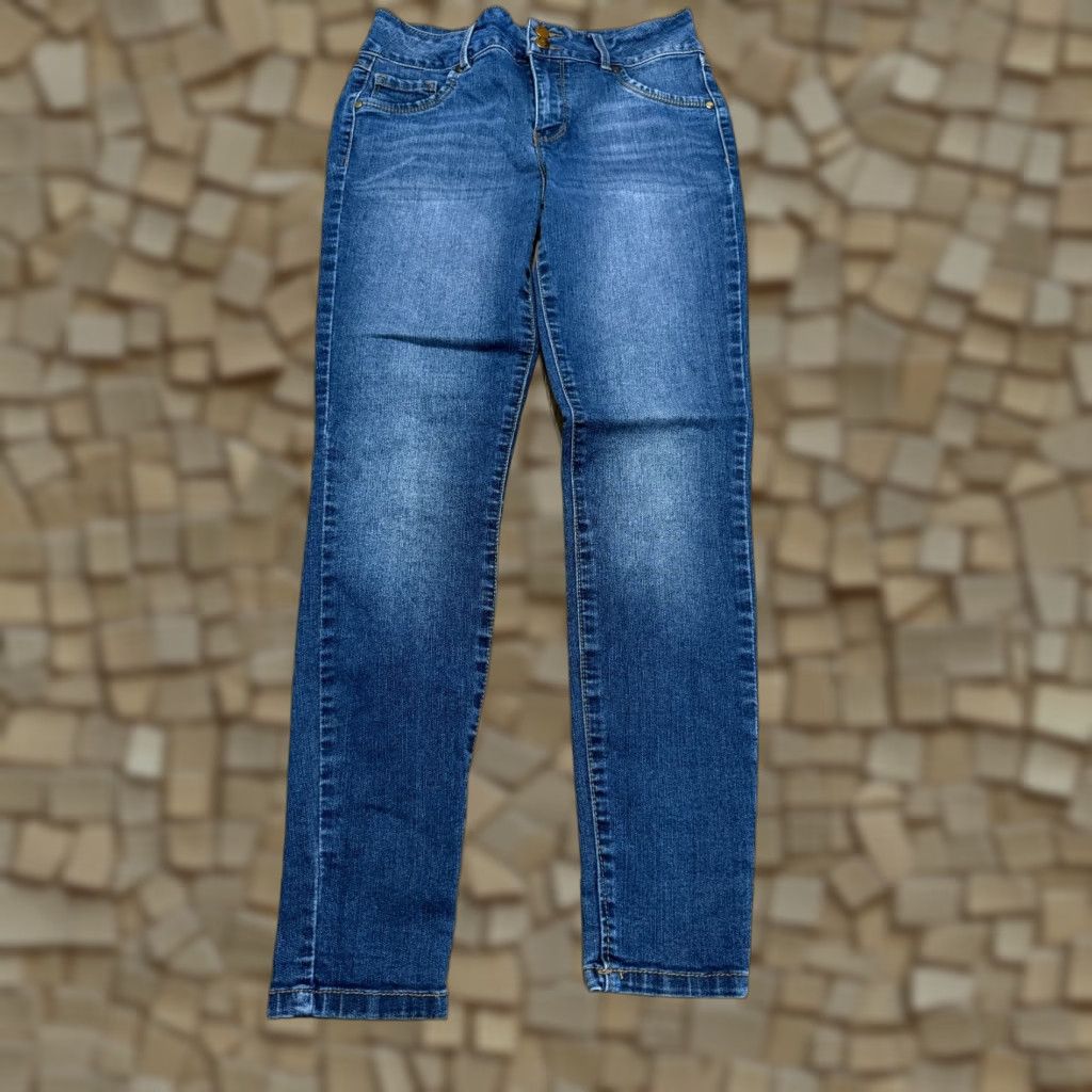 Denime D. Jeans Women's Jeans Blue Denim Skinny Legs Mid Rise Dark Wash Size 8 Size 30" / US 8 / IT 44 - 1 Thumbnail