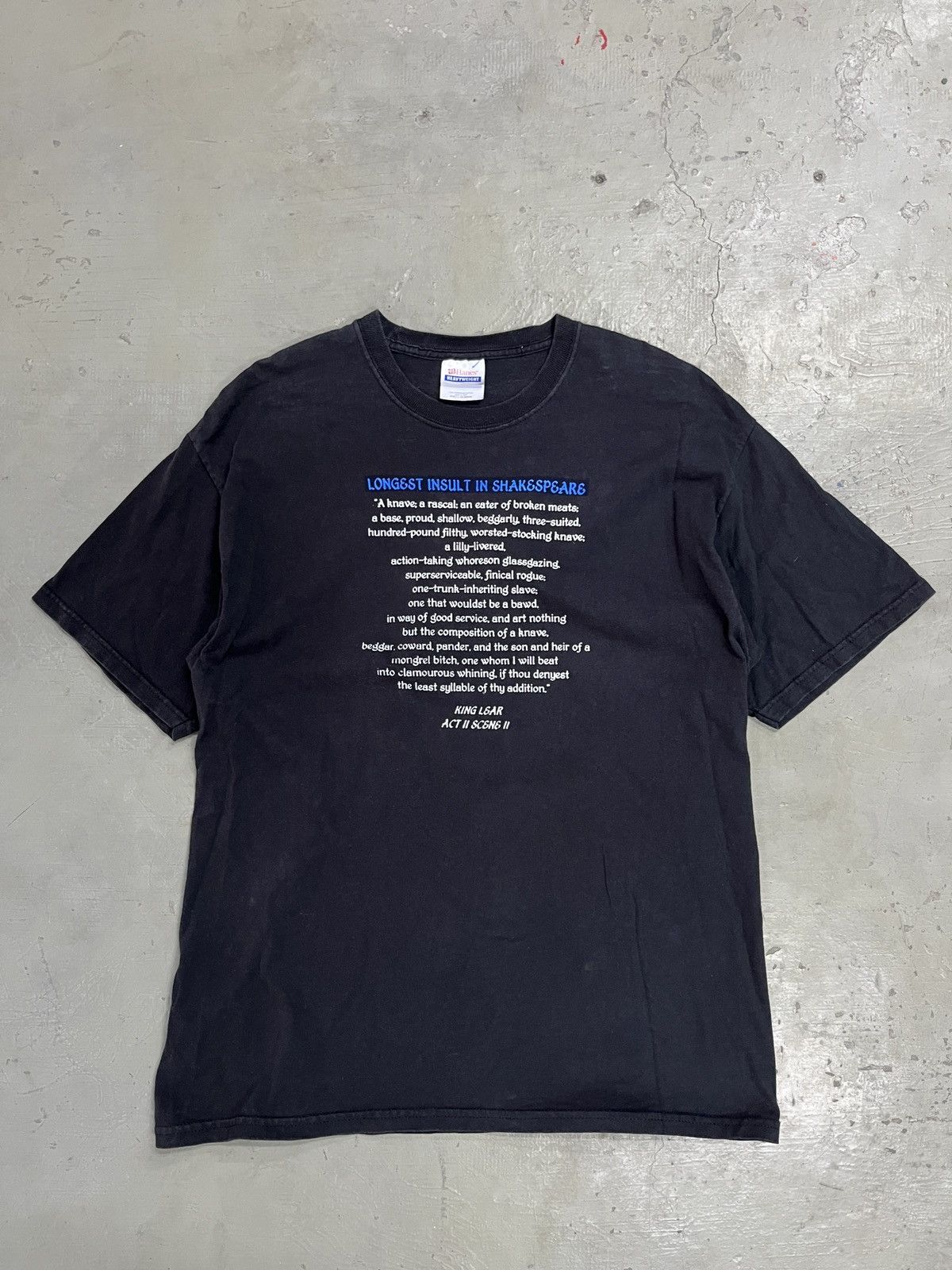 Vintage Vintage Longest Insult in Shakespeare Poem Tee Size US M / EU 48-50 / 2 - 1 Thumbnail