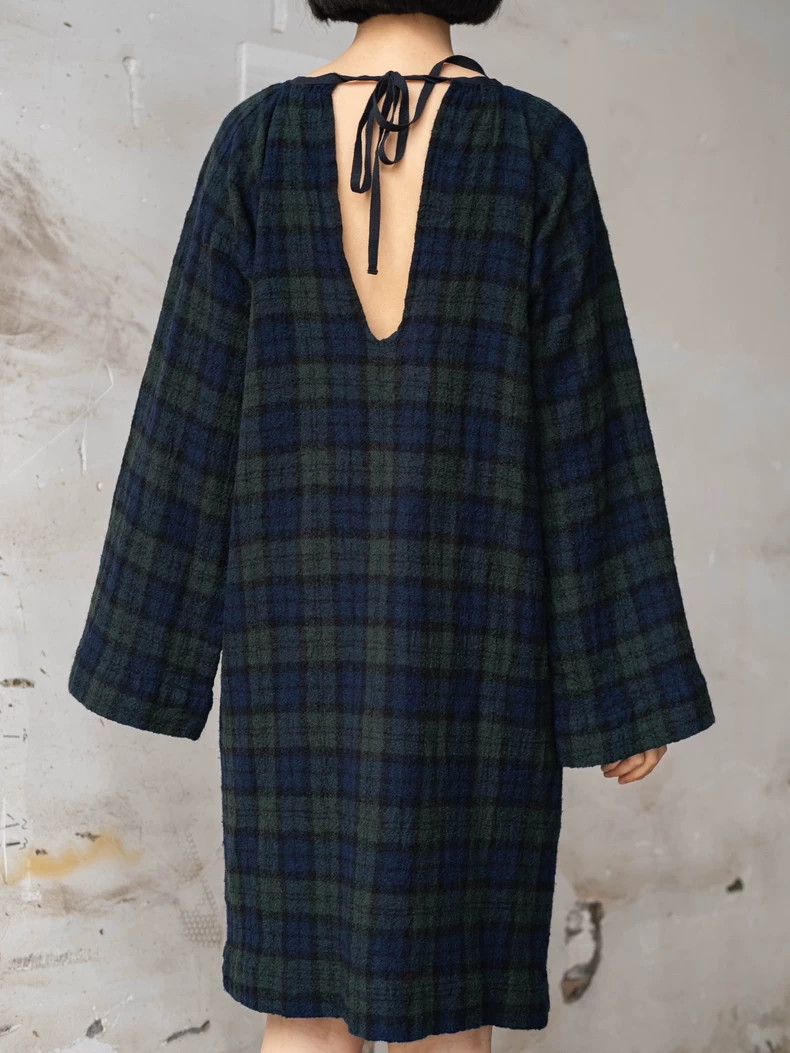 Comme des Garcons Comme Des Garcons Dark Green Strap Wool Dress Size M / US 6-8 / IT 42-44 - 4 Thumbnail