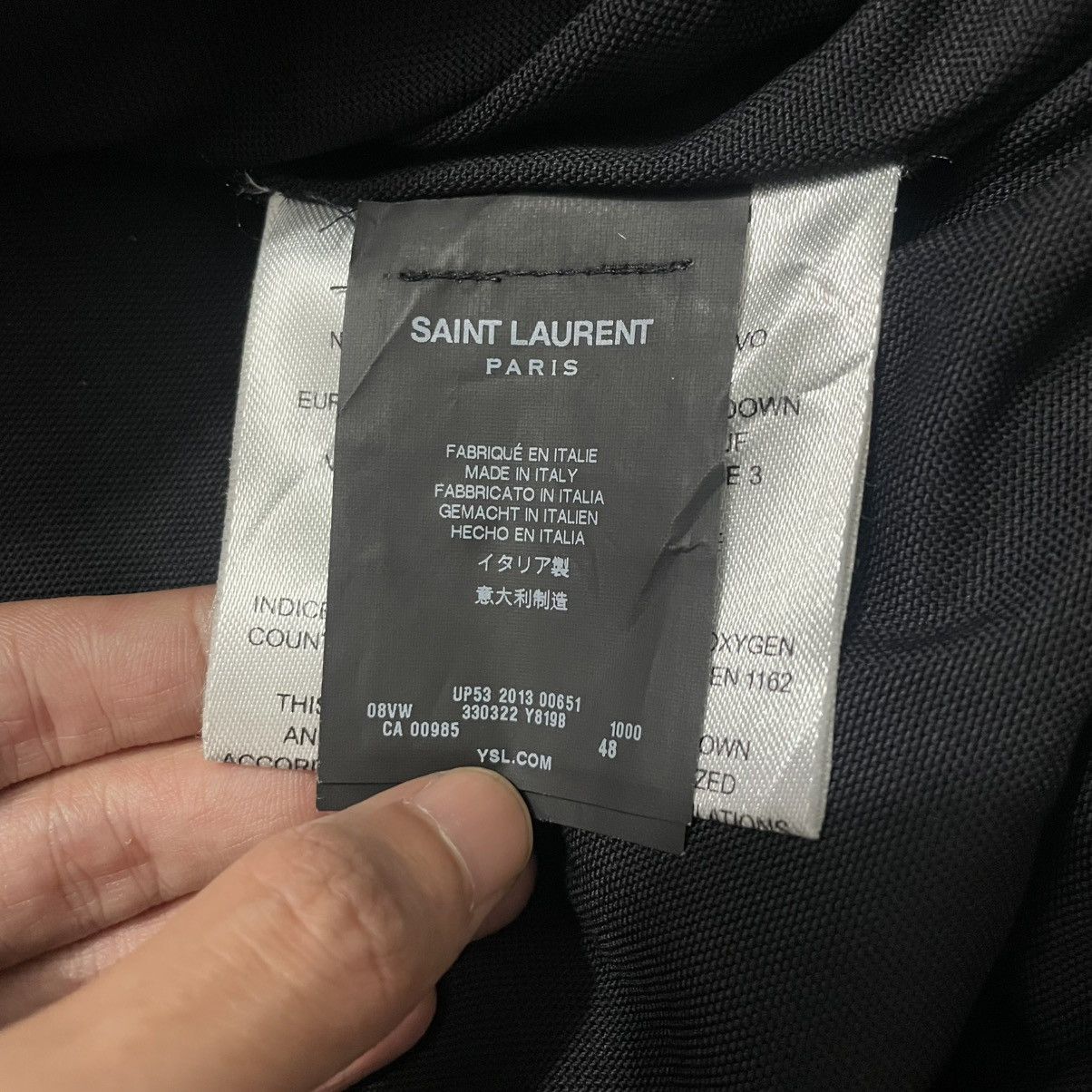 Saint Laurent Paris Saint Laurent Mix Leather Puffer Goose Down Jacket Size US S / EU 44-46 / 1 - 9 Thumbnail