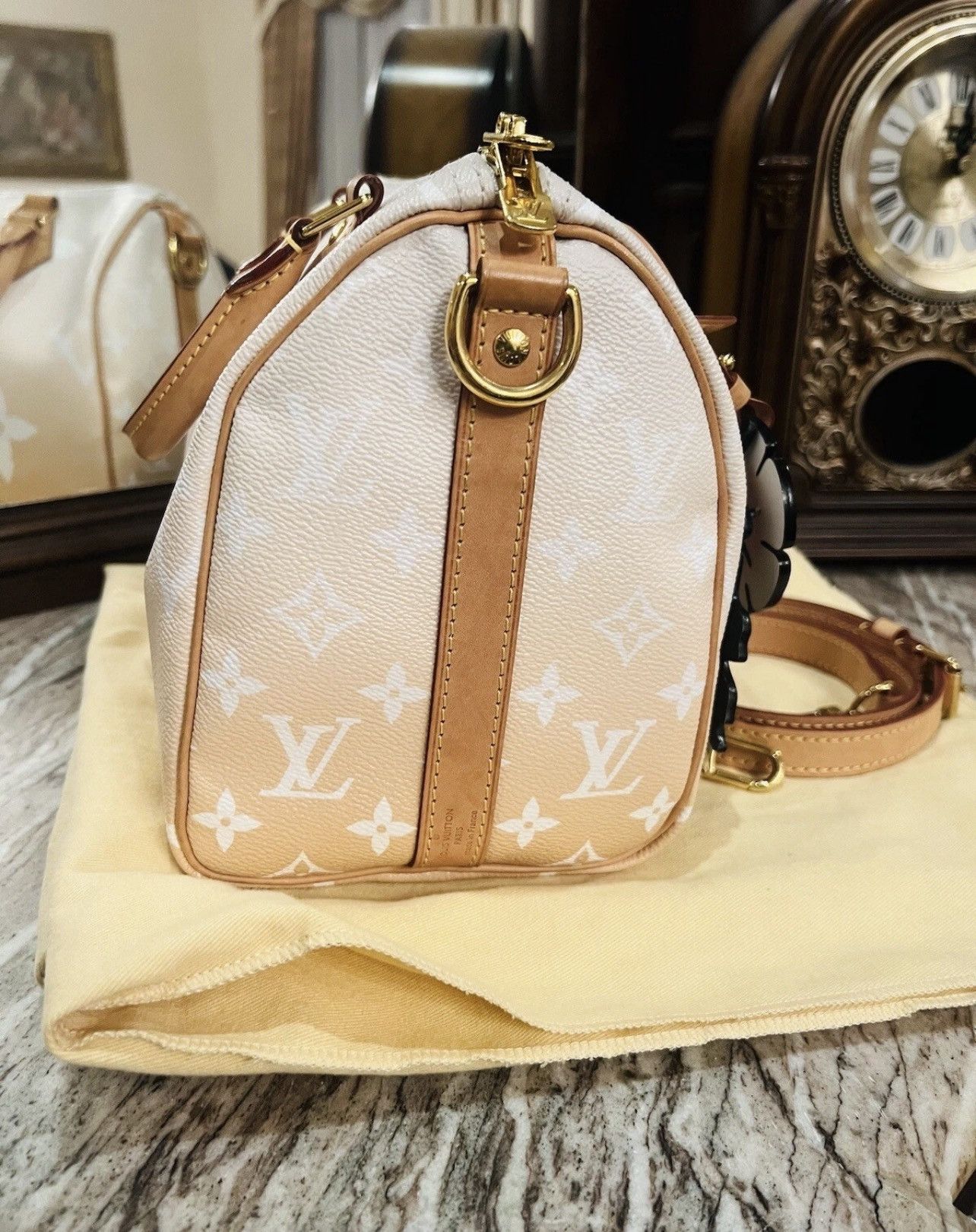 Louis Vuitton Louis Vuitton Speedy 25 Bandouliere Summer Giant Size ONE SIZE - 4 Thumbnail