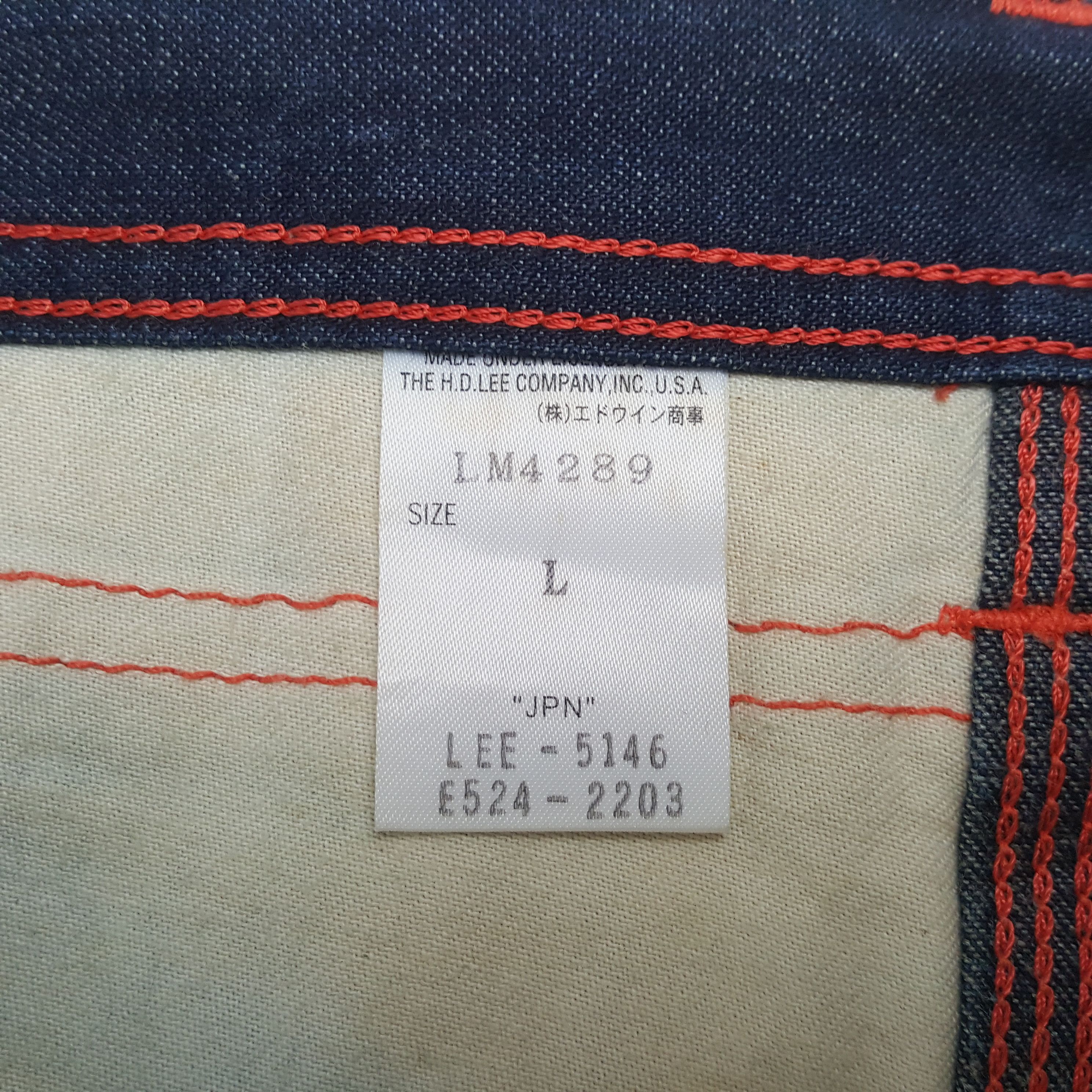 Lee Lee Made in Japan Jeans RR28 Size US 35 - 13 Thumbnail