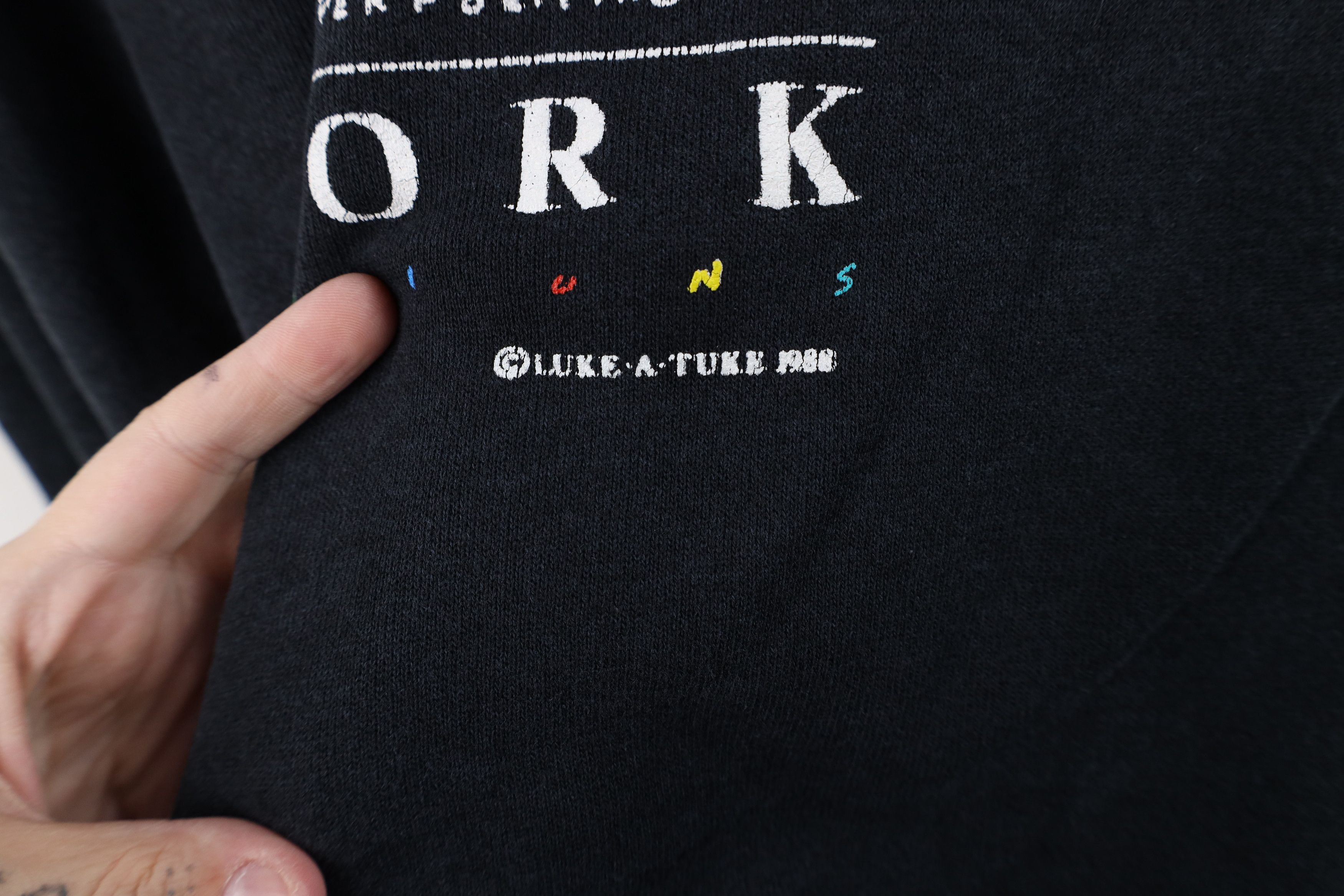 Vintage Vintage 80s The Big Apple New York Crewneck Sweatshirt USA Size XL / US 12-14 / IT 48-50 - 6 Thumbnail