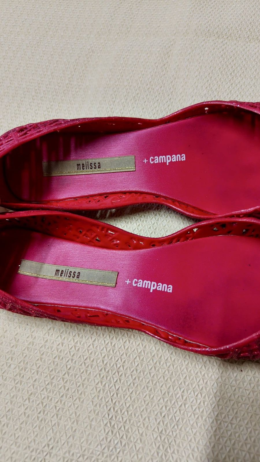 Melissa Melissa Campana Red Flats Size US 5 / IT 35 - 3 Thumbnail