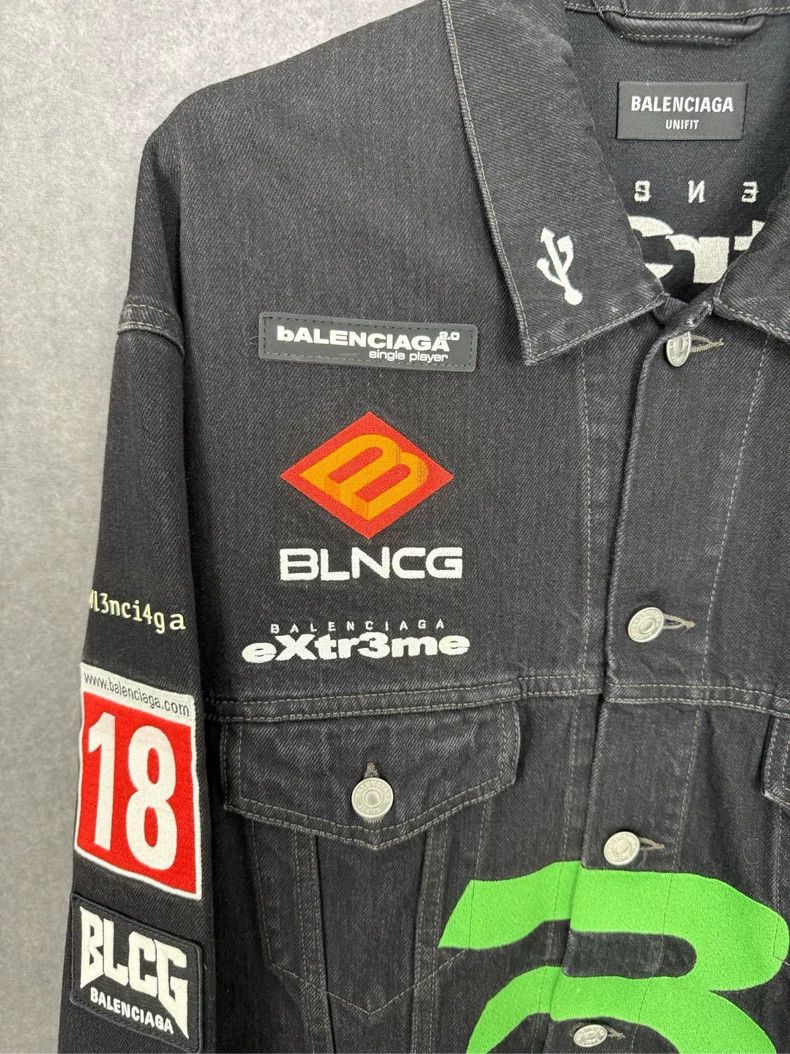 Balenciaga Balenciaga Game badge denim jacket Size US XS / EU 42 / 0 - 5 Thumbnail