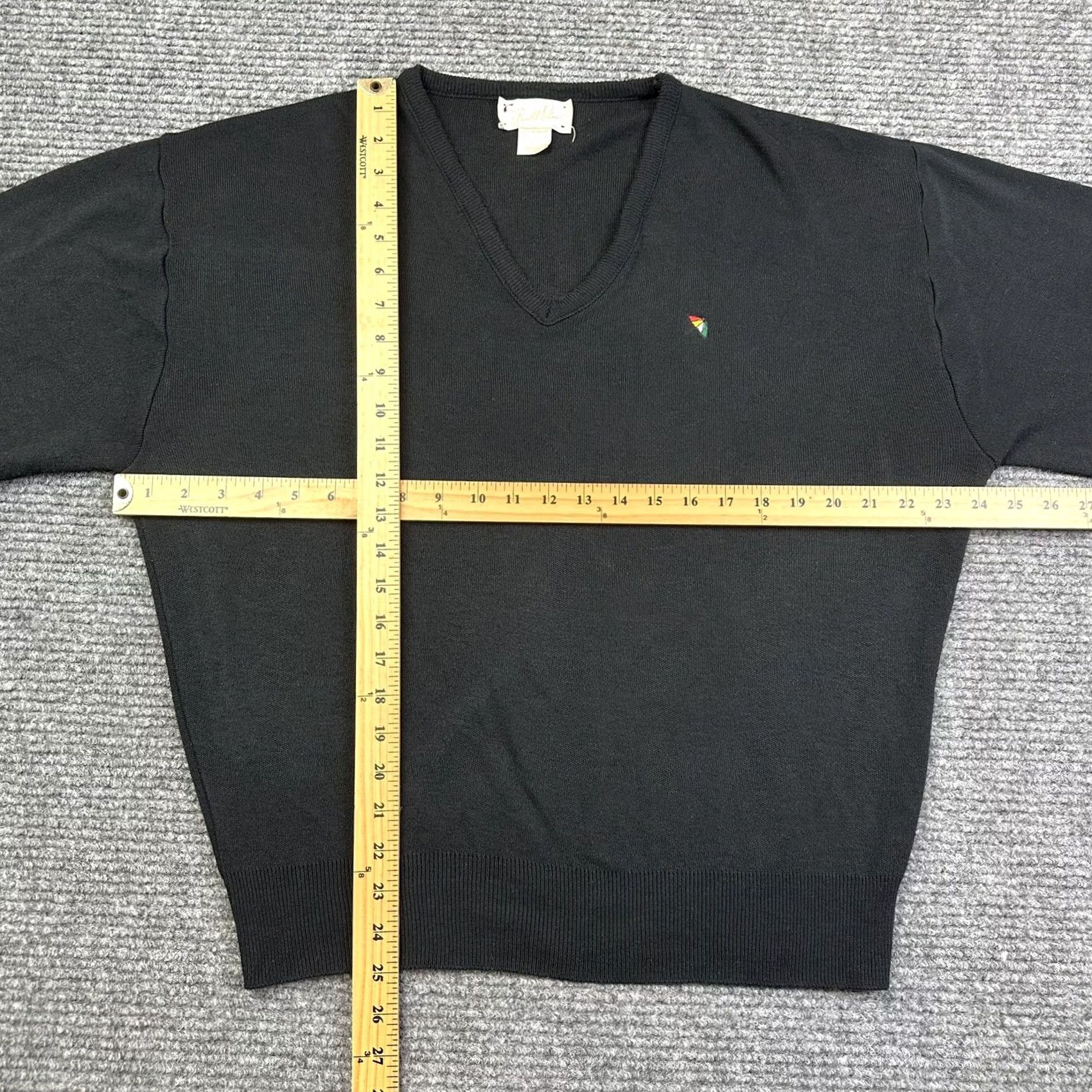 Vintage VINTAGE Arnold Palmer Golf Sweater V-Neck Large Black Acrylic Made In USA Men Size L Size US L / EU 52-54 / 3 - 4 Thumbnail