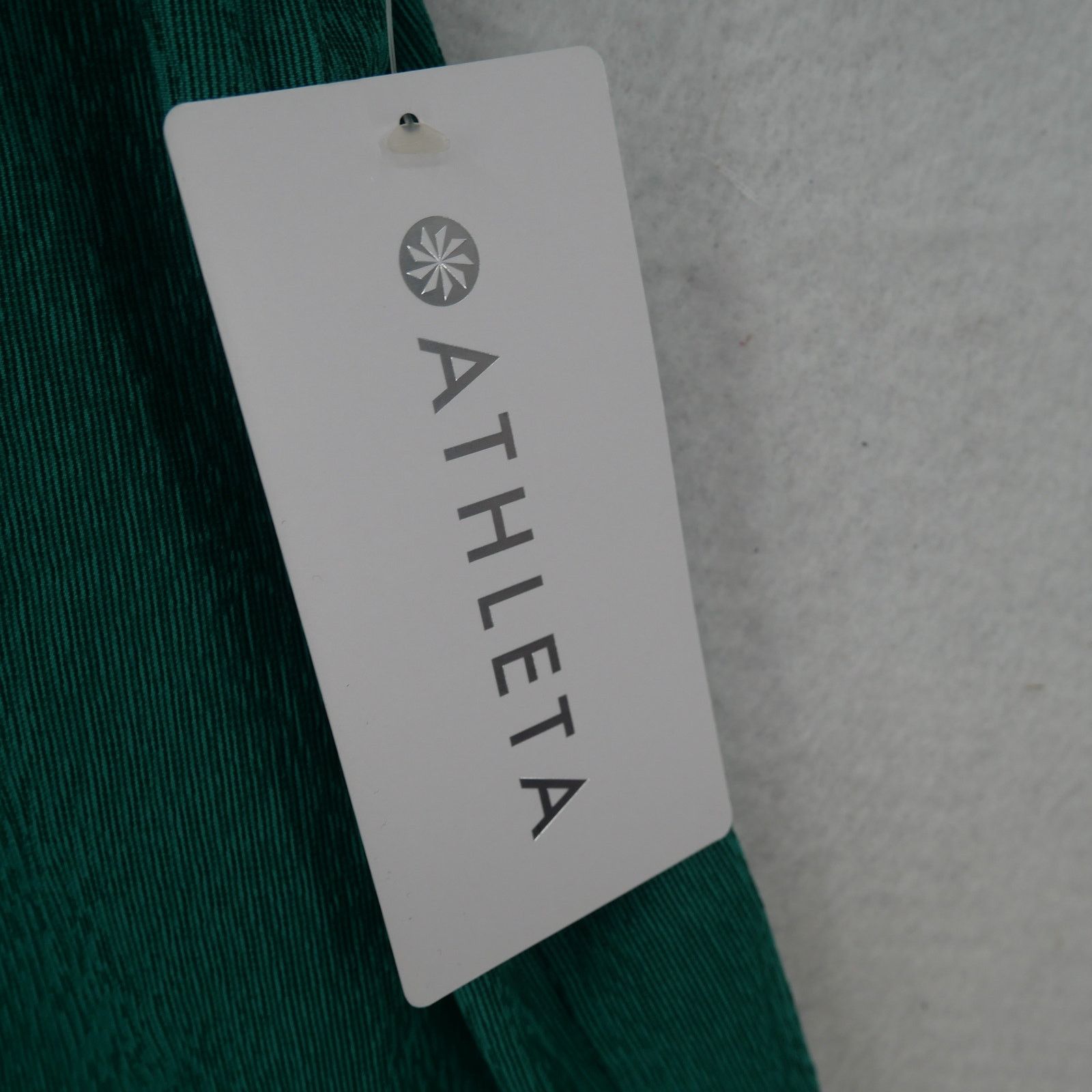 Athleta NEW Athleta Green Echo Crop Button Up Short Sleeve Shirt Size XXS / US 00 / IT 34 - 3 Thumbnail