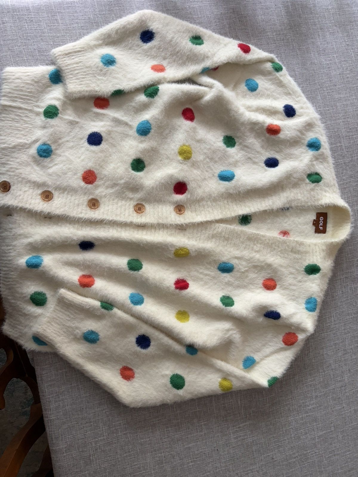 Golf Wang Golf Mohair polka dot cardigan Size US L / EU 52-54 / 3 - 1 Thumbnail