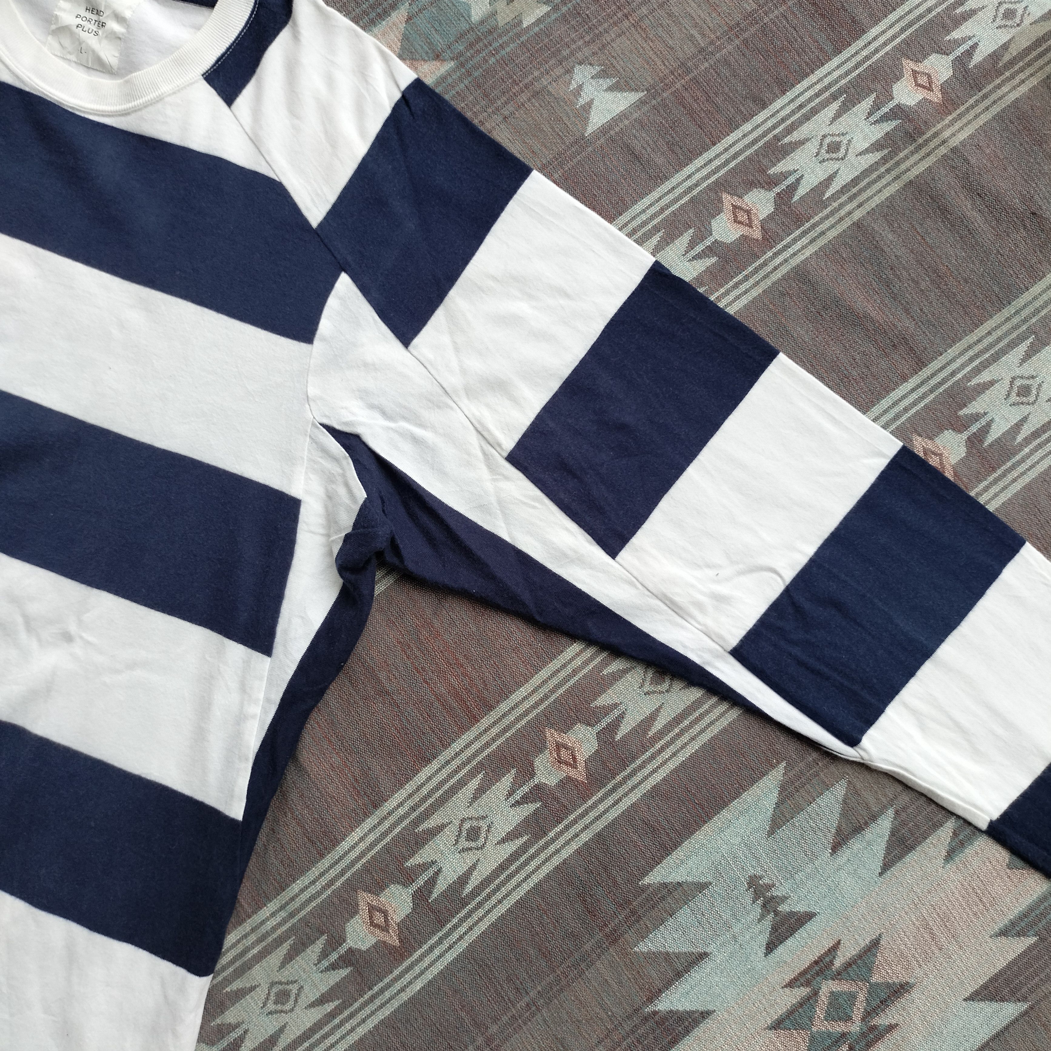 Porter Head Porter plus japan stripe navy white Ls shirt Size US L / EU 52-54 / 3 - 12 Thumbnail
