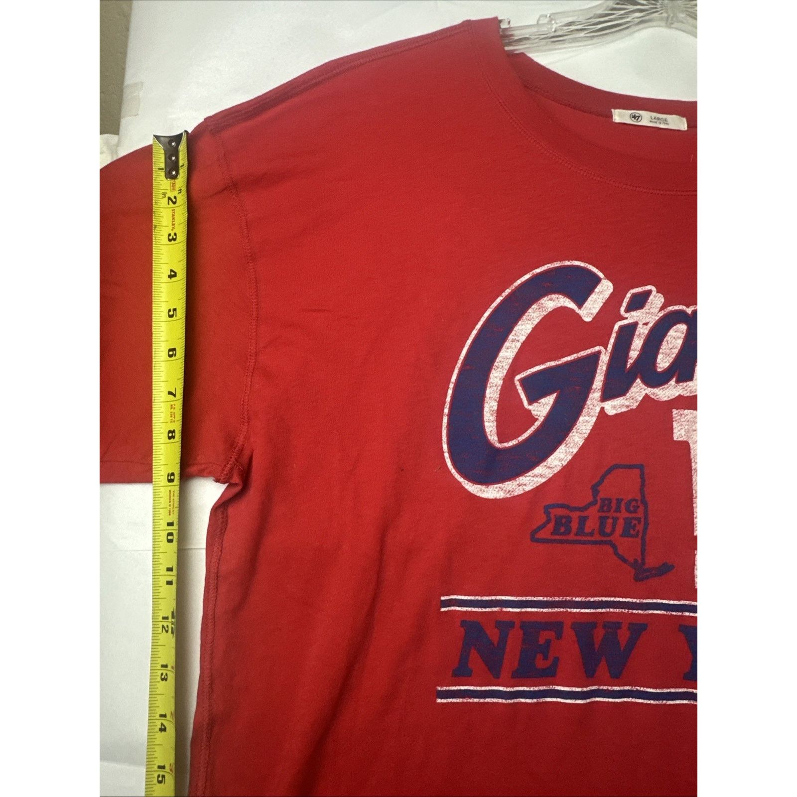 NFL NWT ‘47 NFL New York Giants Racer Blue Women’s T-Shirt Sz L Size US L / EU 52-54 / 3 - 10 Thumbnail