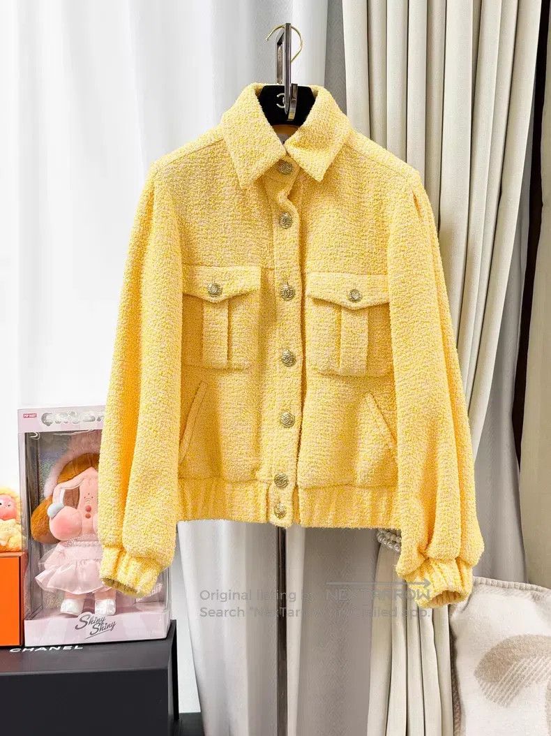 Chanel Chanel Puff sleeve tweed lapel long-sleeved jacket Size XS / US 0-2 / IT 36-38 - 1 Thumbnail